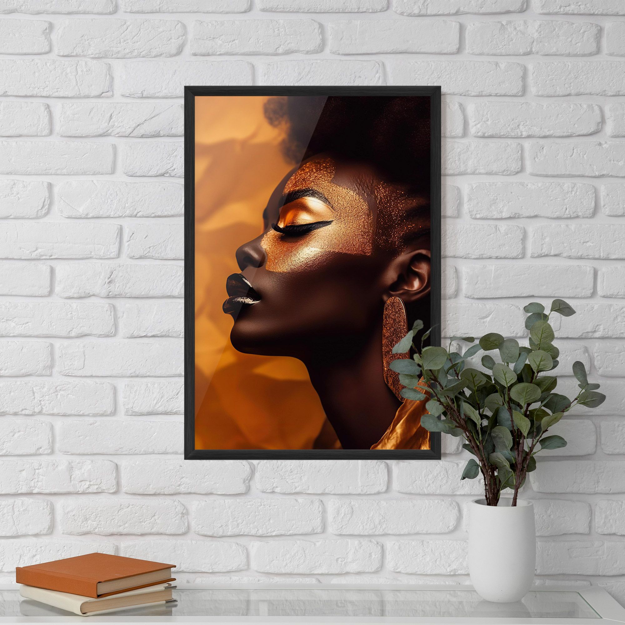 Fashion Gold Portrait mockup 5