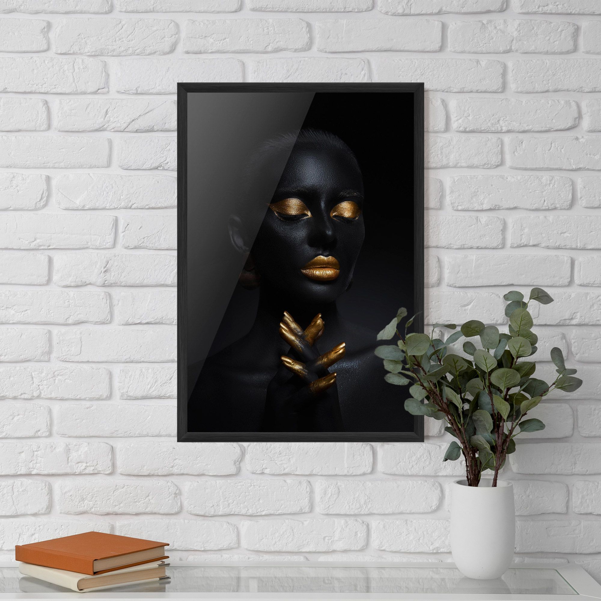 Gold Hand Pray mockup 5