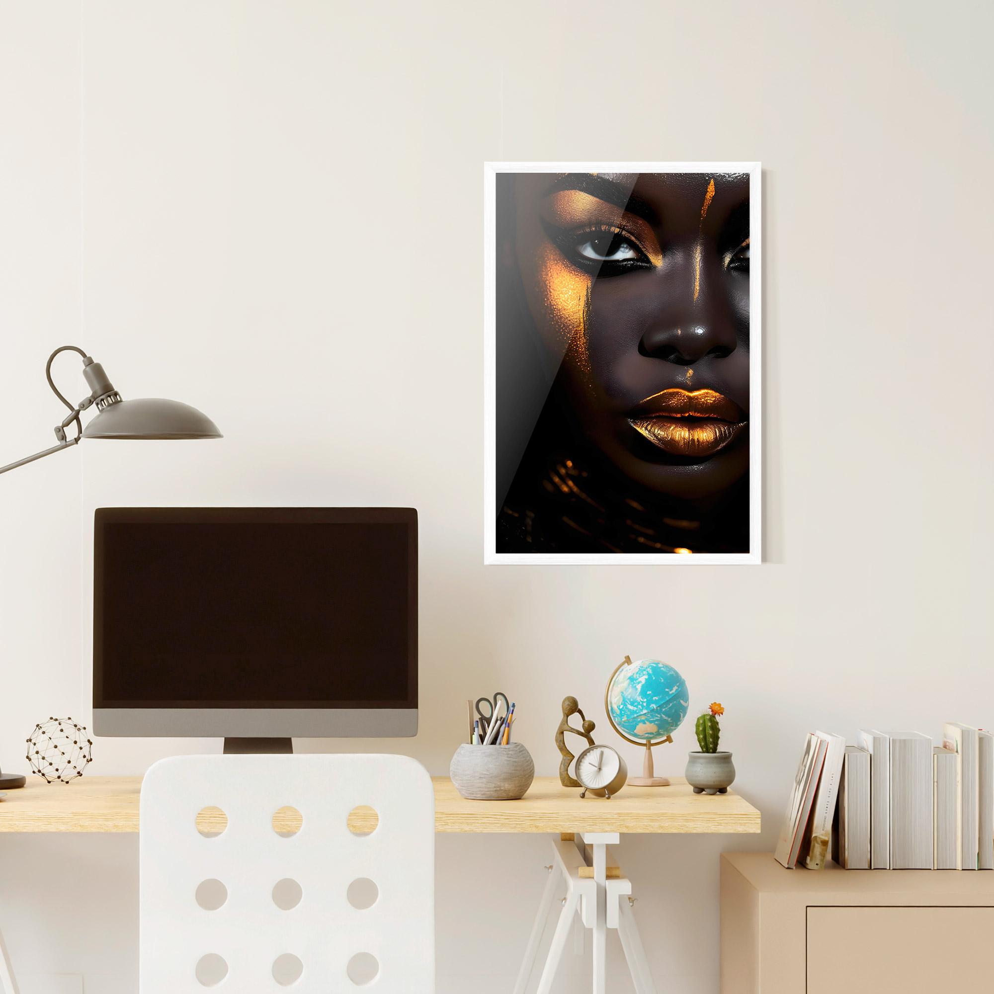 Рамкиран постер Skin Black Gold mockup 6