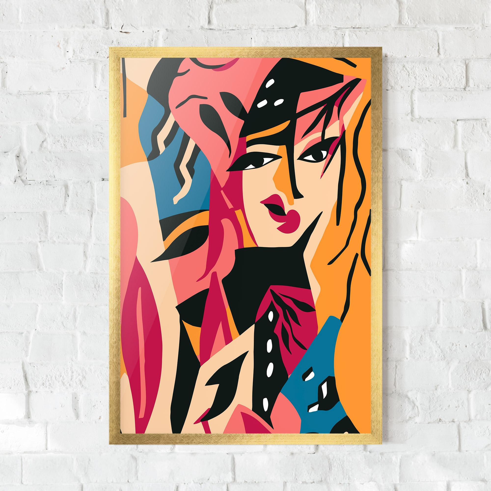 Рамкиран постер Crowd Face mockup 0