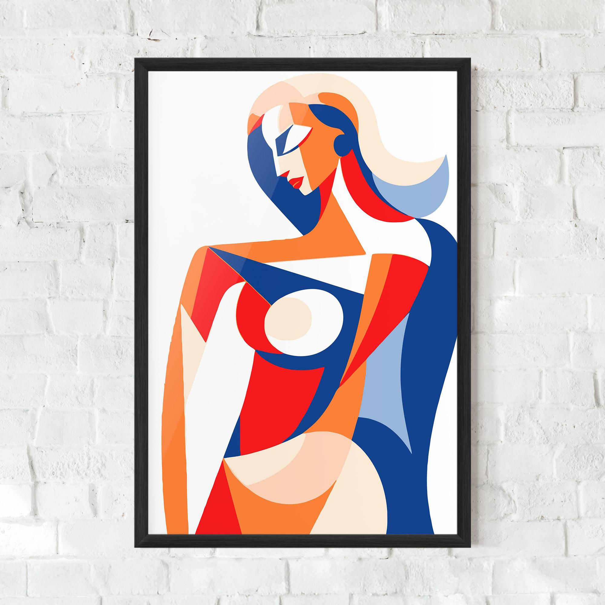 Рамкиран постер White Hair Woman mockup 0