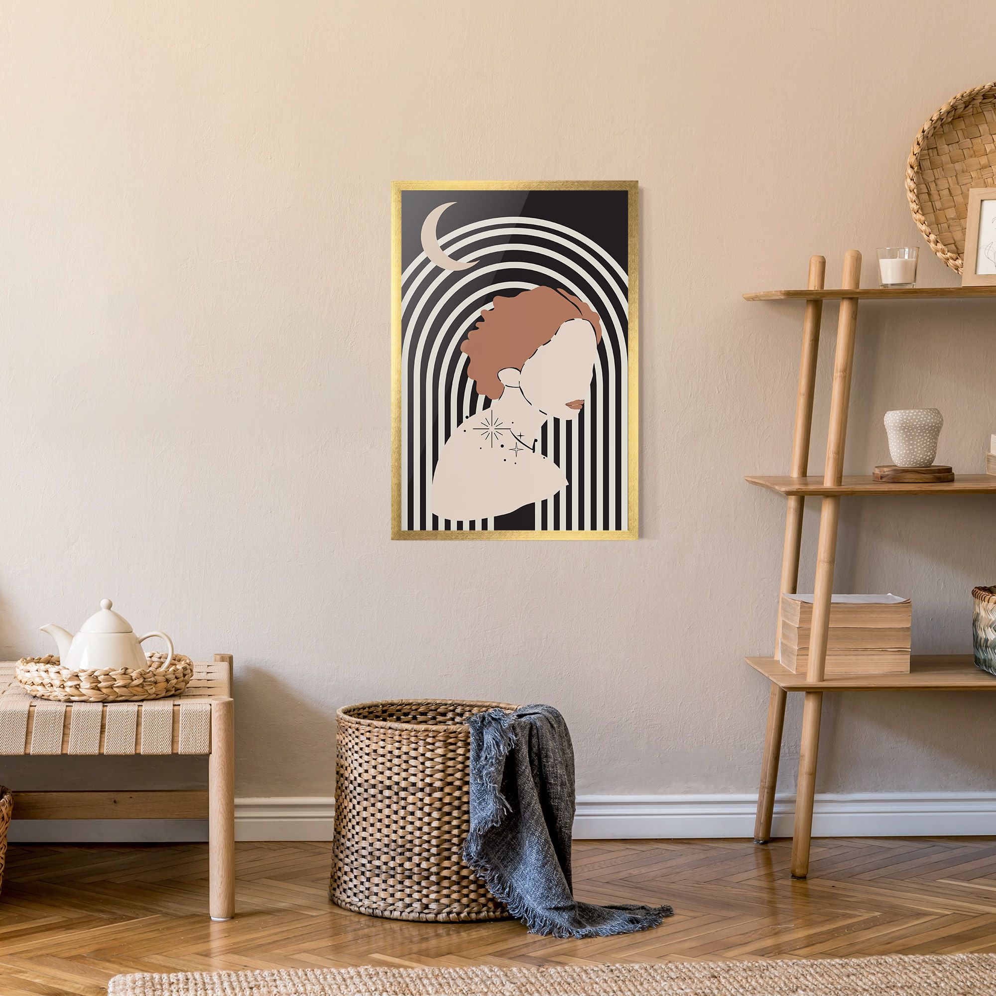 Woman Orange Lips mockup 9