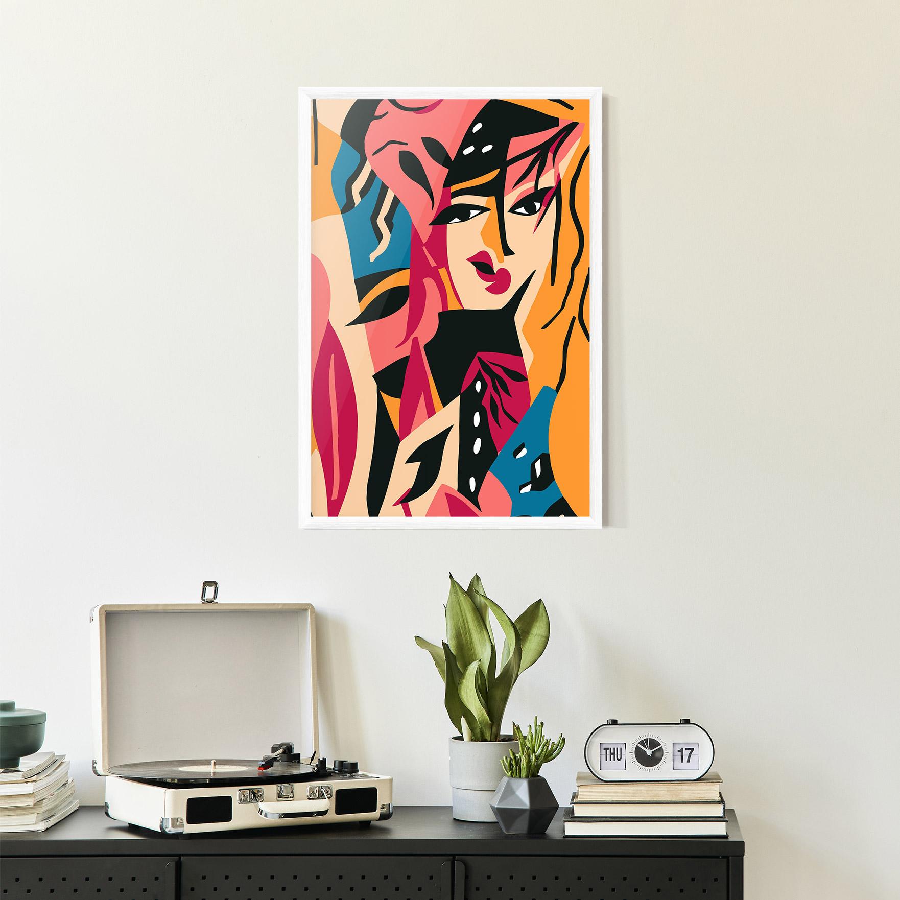 Рамкиран постер Crowd Face mockup 2