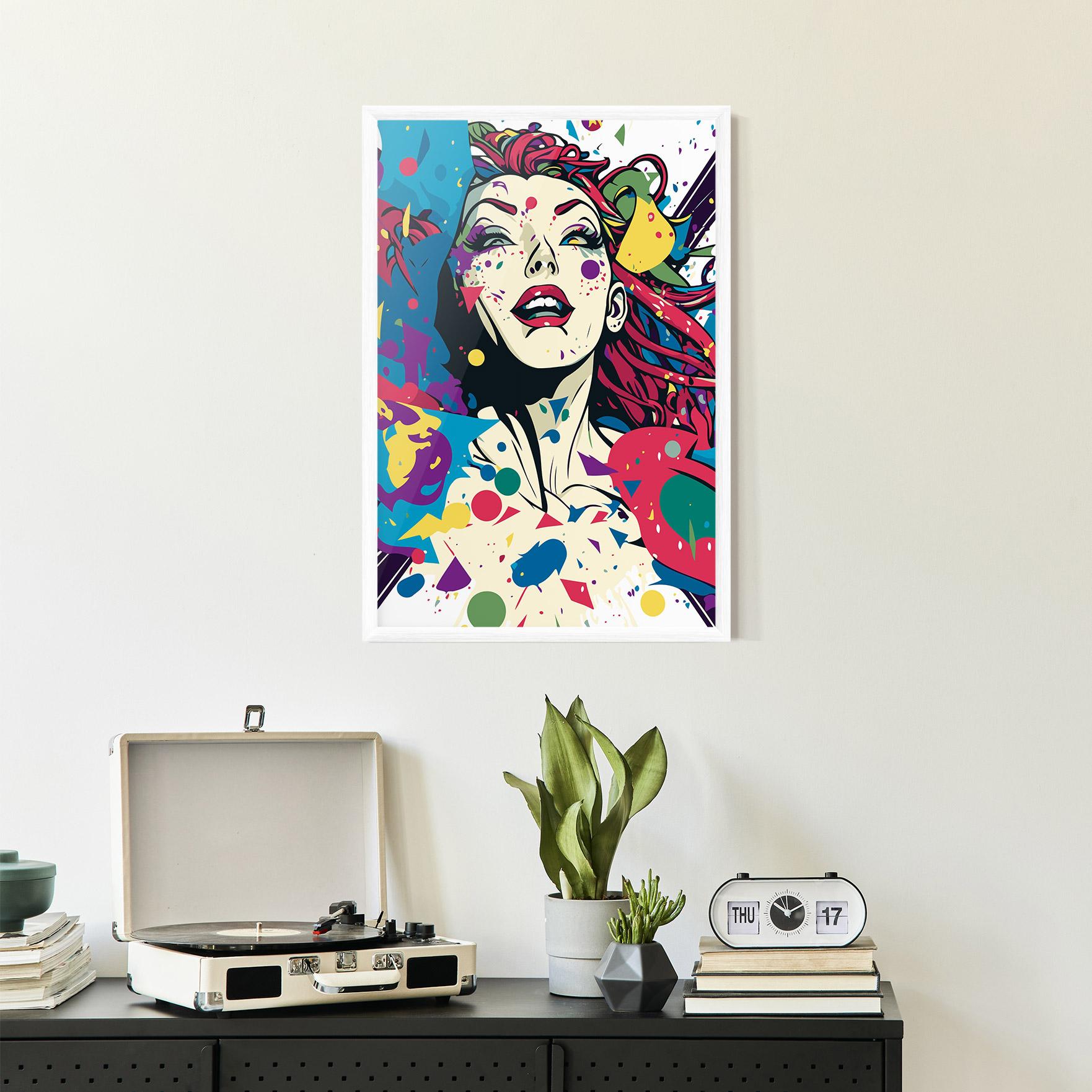 Рамкиран постер Fictional Woman mockup 2