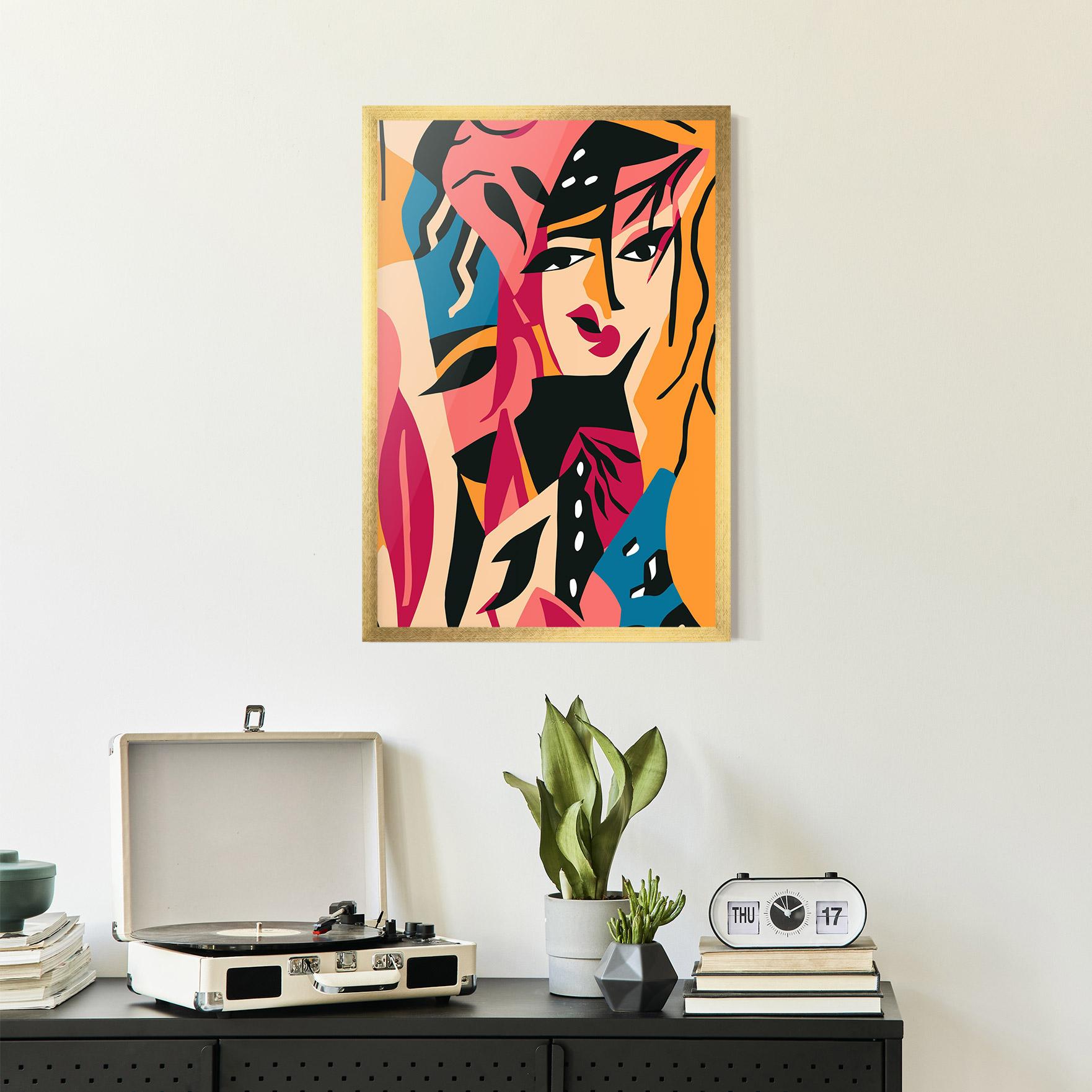 Рамкиран постер Crowd Face mockup 2