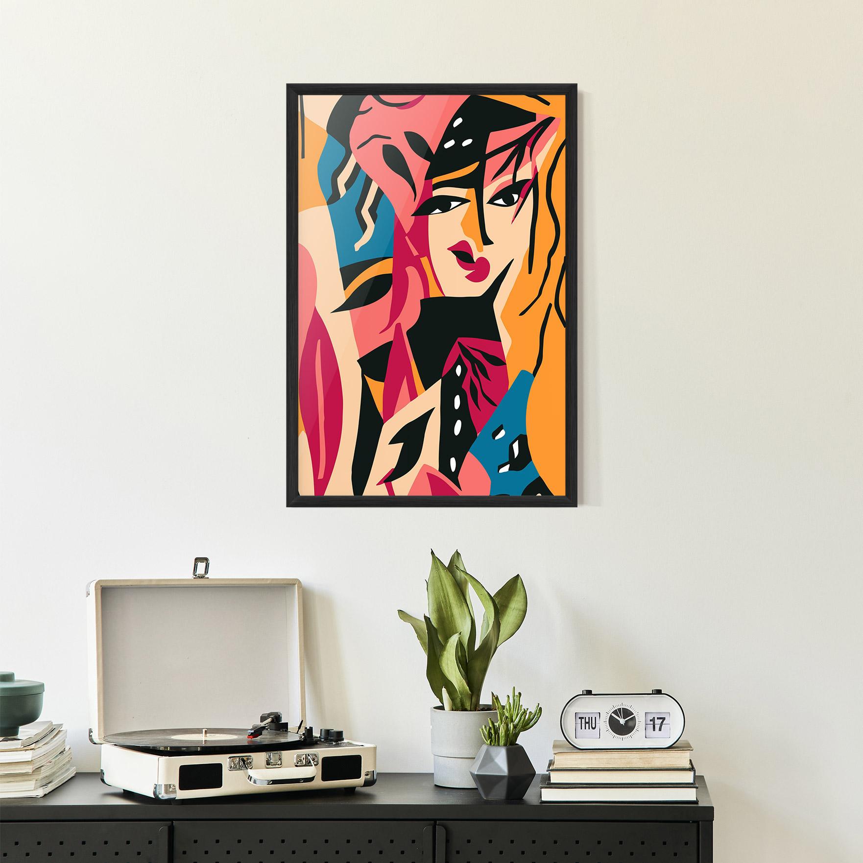 Рамкиран постер Crowd Face mockup 2