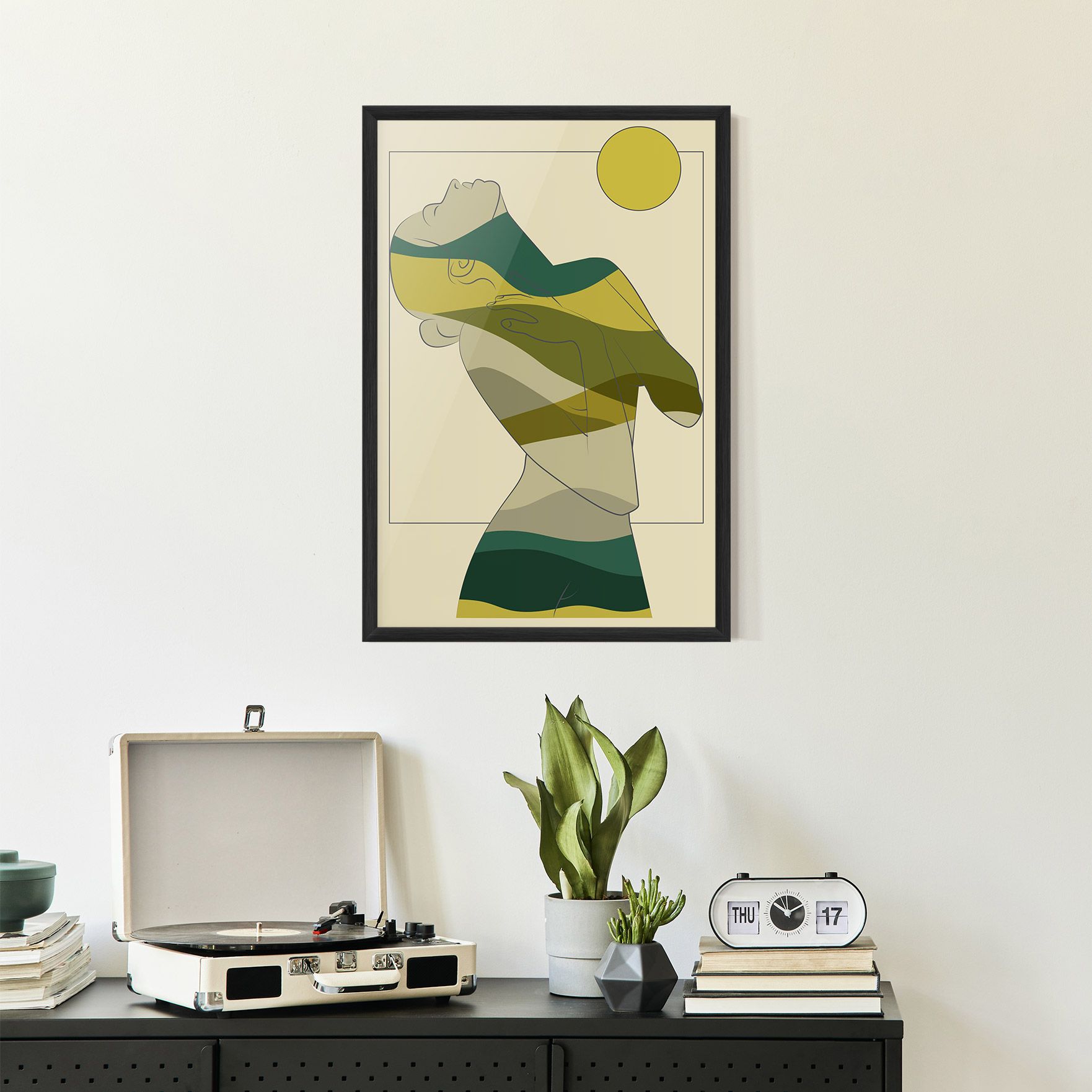 Green Nature Woman mockup 2