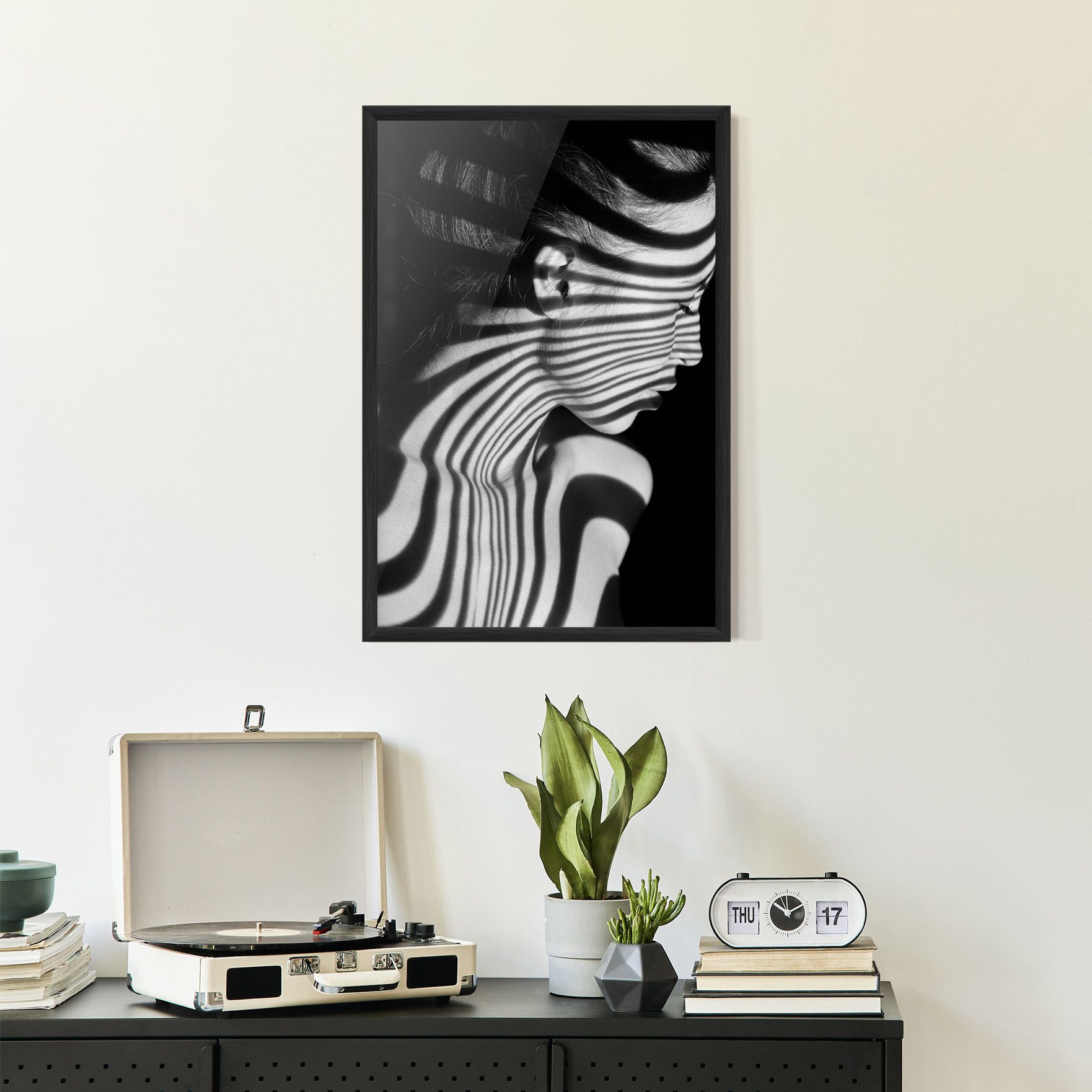 Zebra Stripes Woman mockup 2