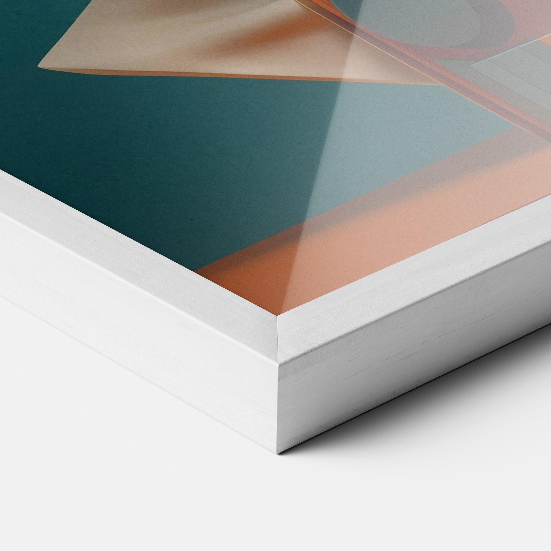 Рамкиран постер Interesting Woman Concept mockup 3