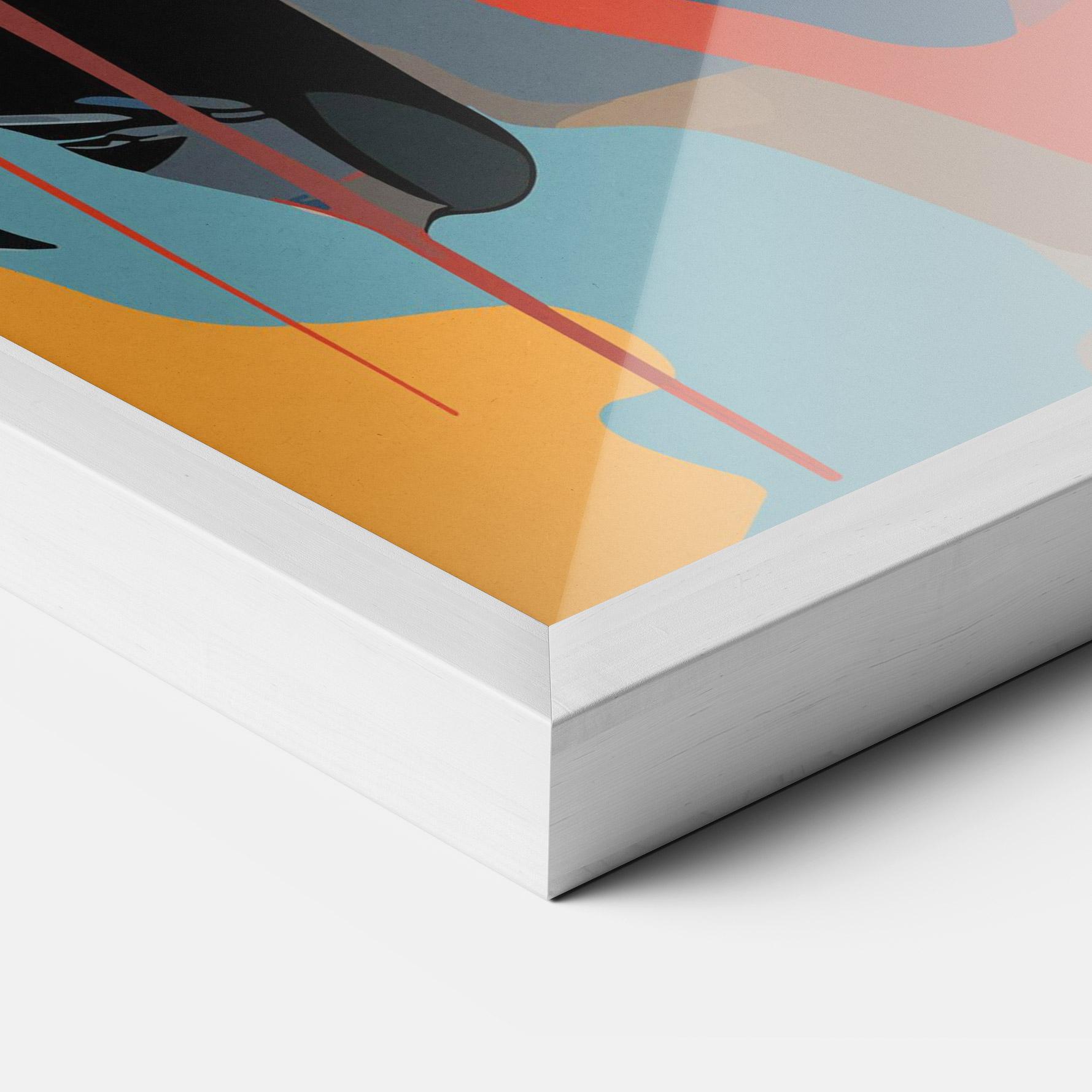 Рамкиран постер Juicy Abstract Lips mockup 3