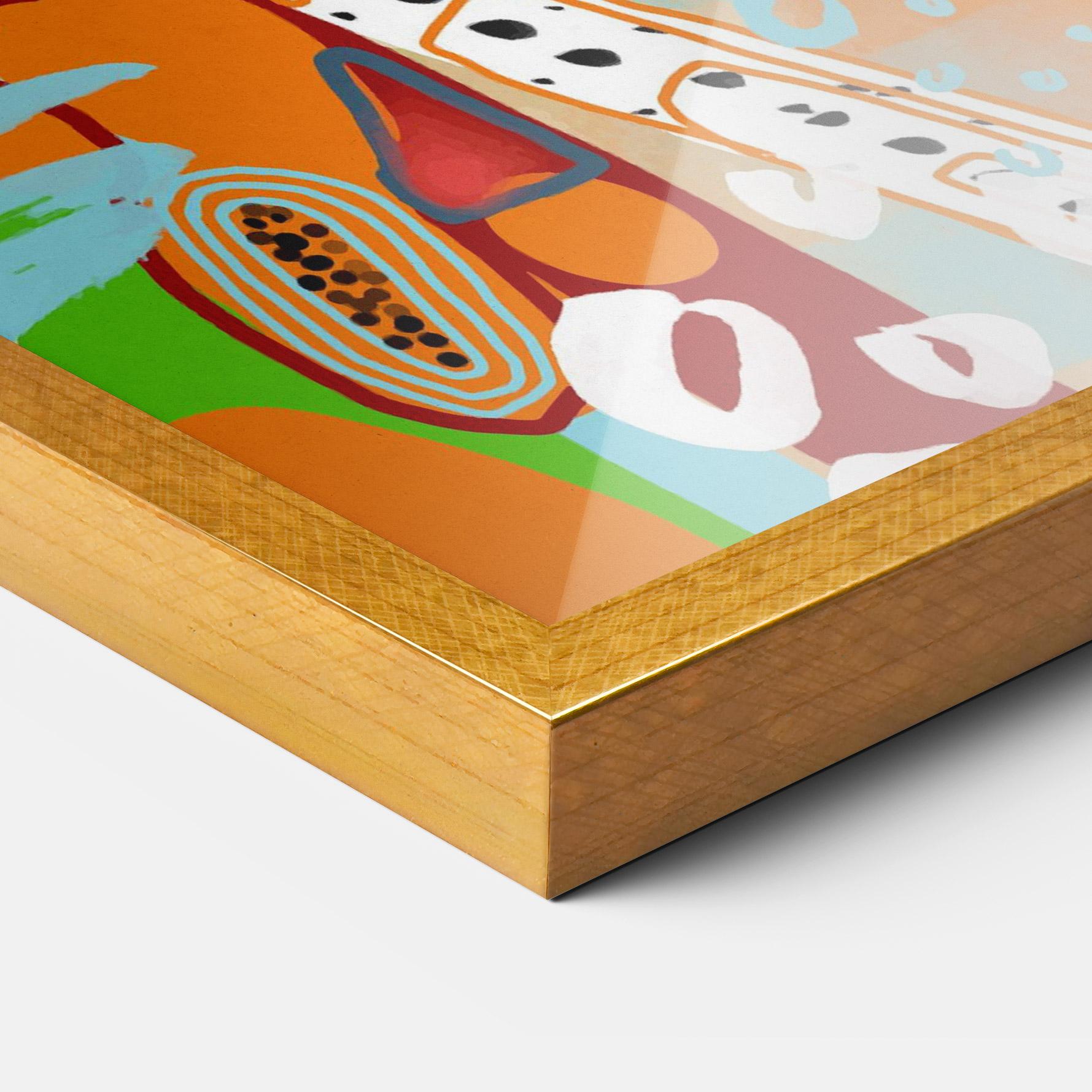 Рамкиран постер Abstract Art Woman mockup 3