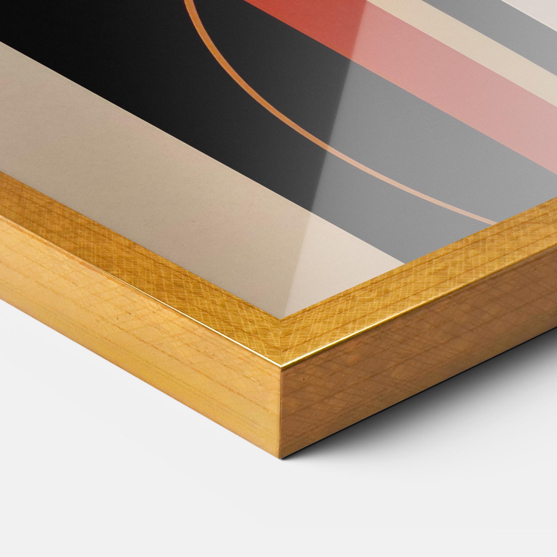 Рамкиран постер Abstract Couple Kissing mockup 3