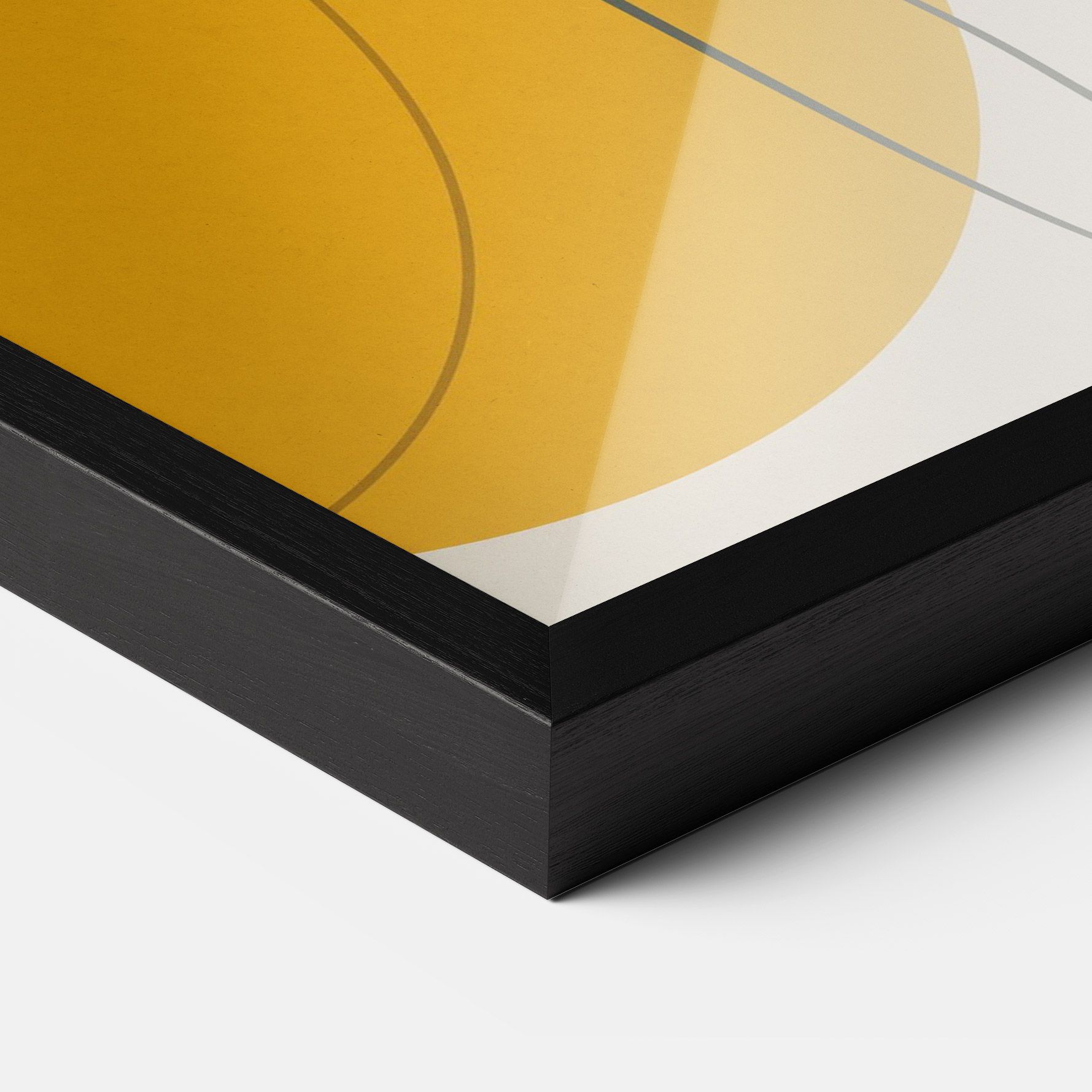 Yellow Circle Lady mockup 3