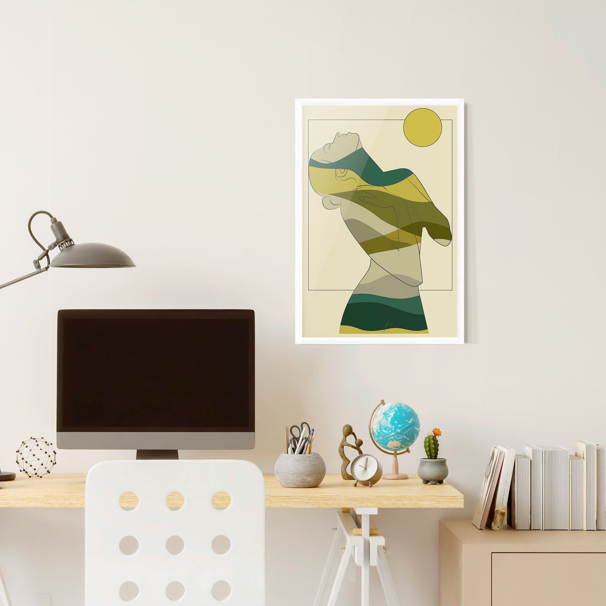 Green Nature Woman mockup 6