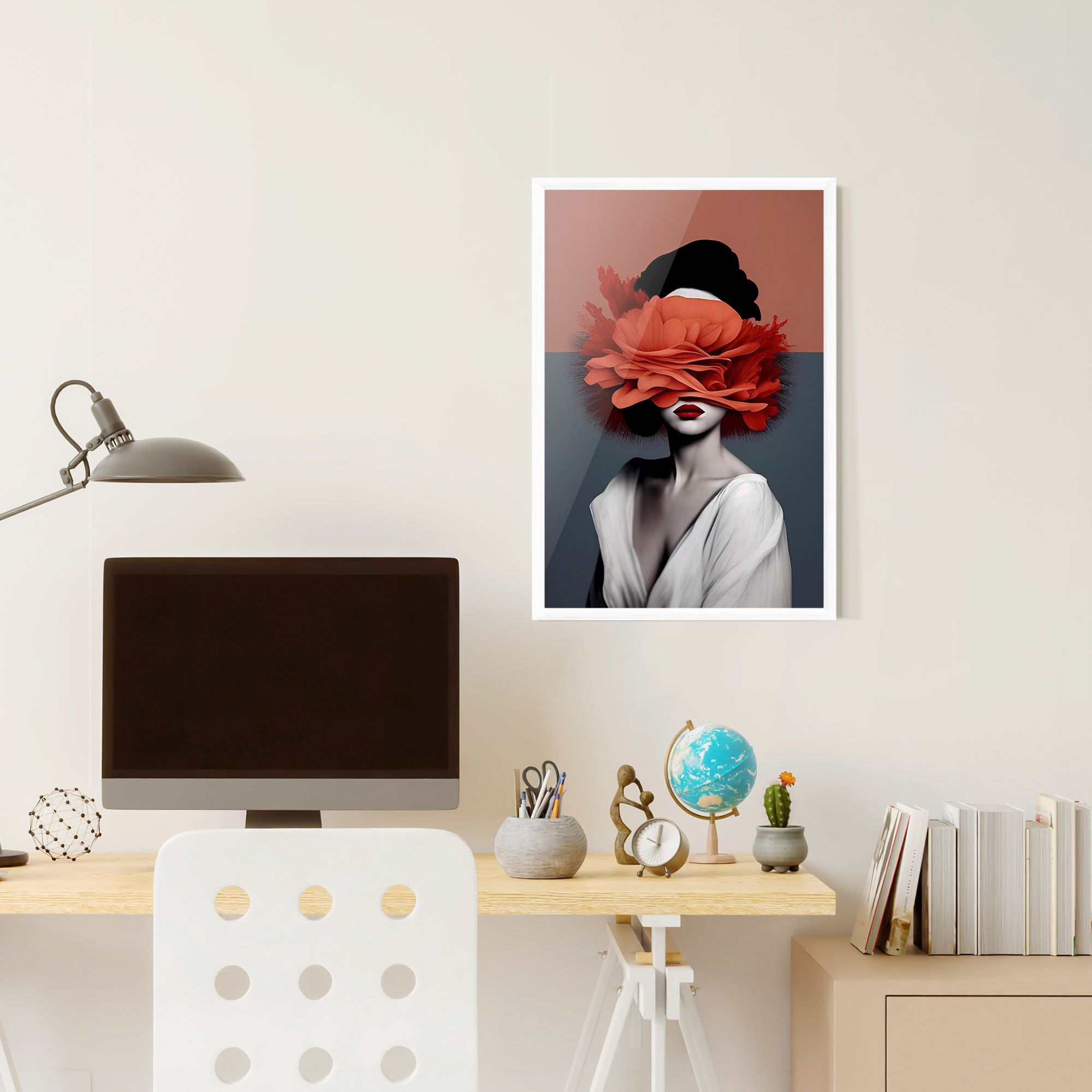 Red Flower Woman mockup 6