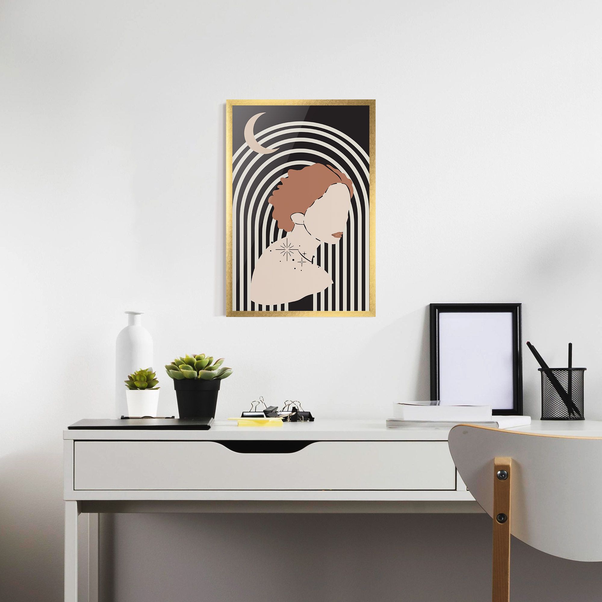 Woman Orange Lips mockup 7