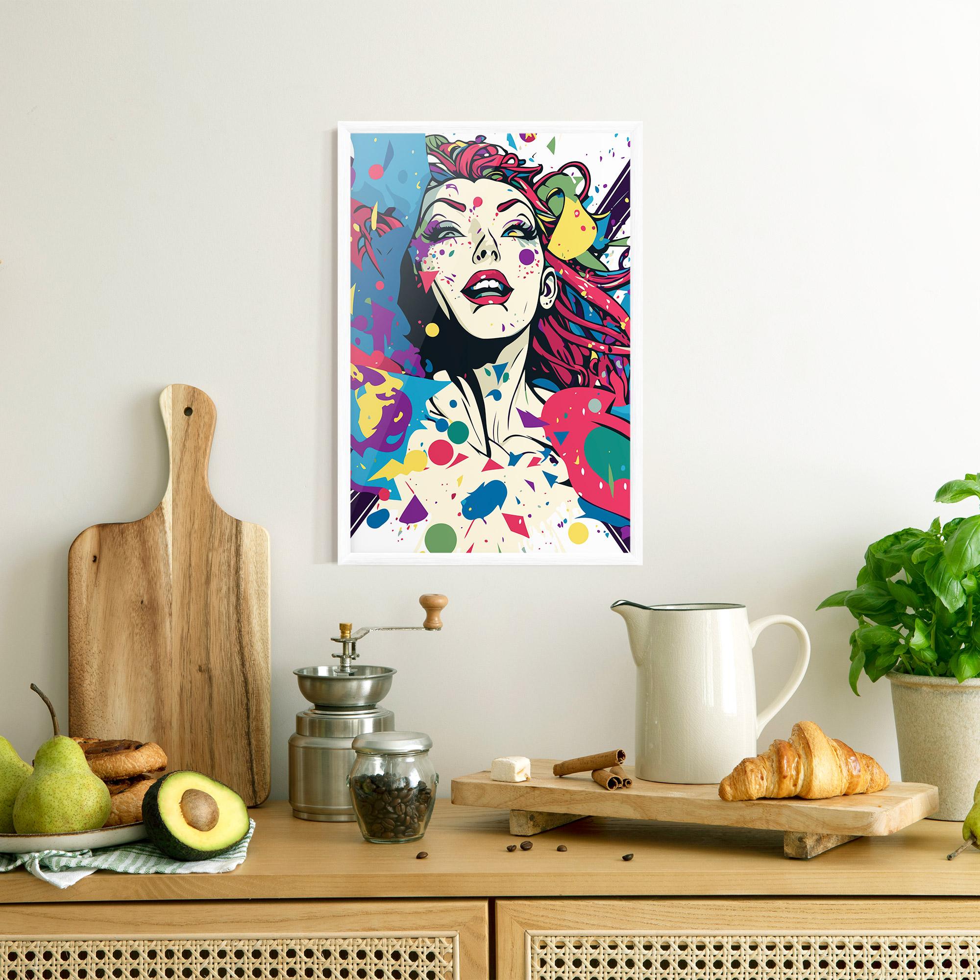 Рамкиран постер Fictional Woman mockup 8