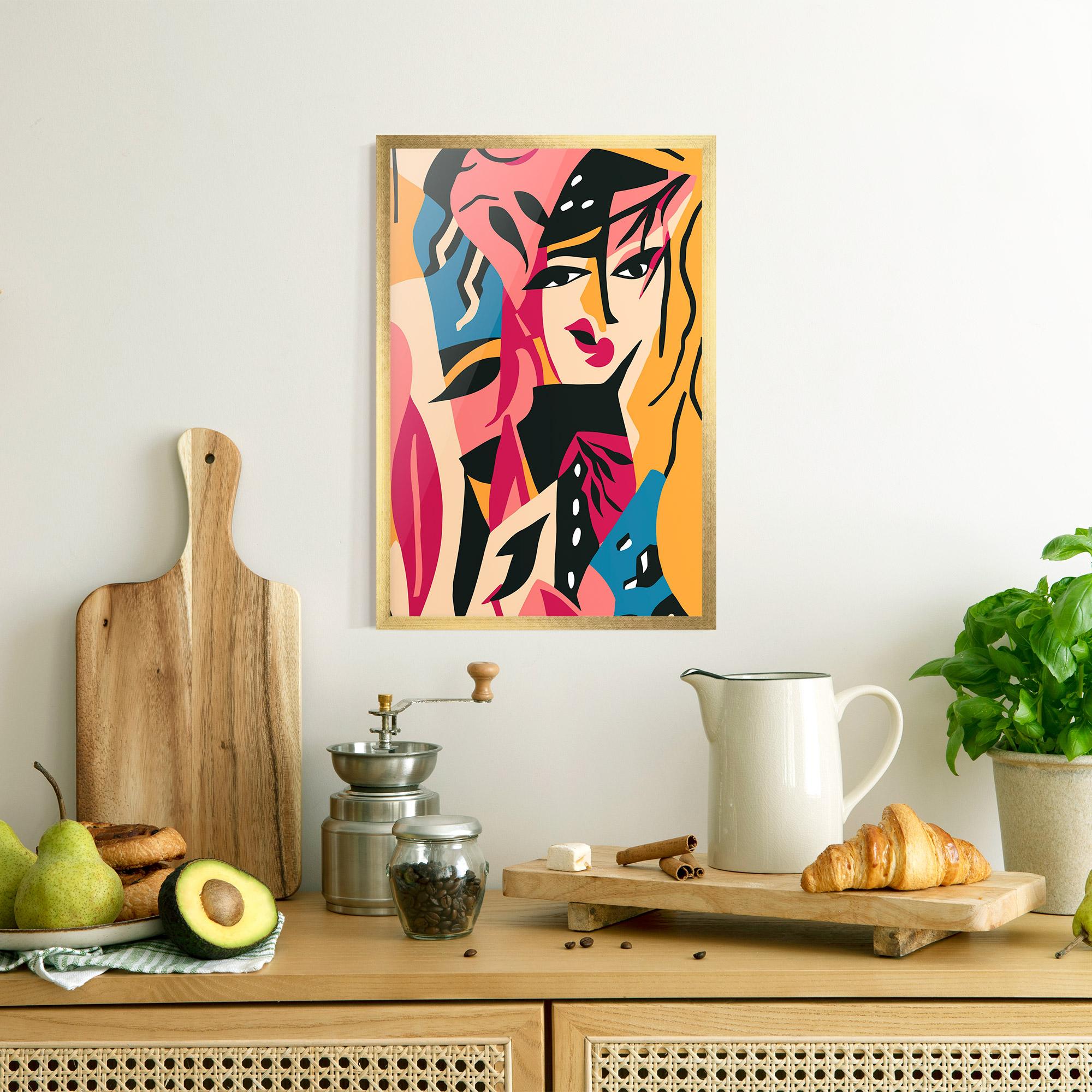 Рамкиран постер Crowd Face mockup 8