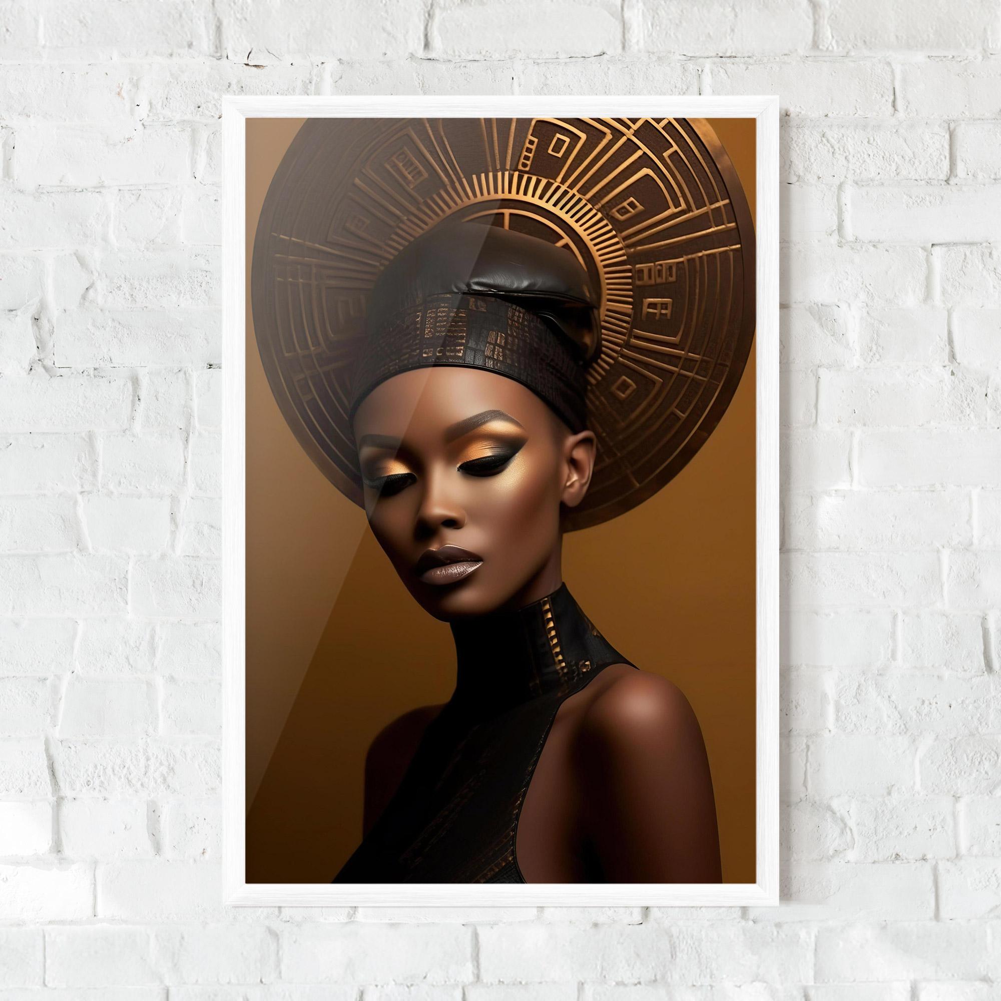 Рамкиран постер African Abstract Art mockup 0