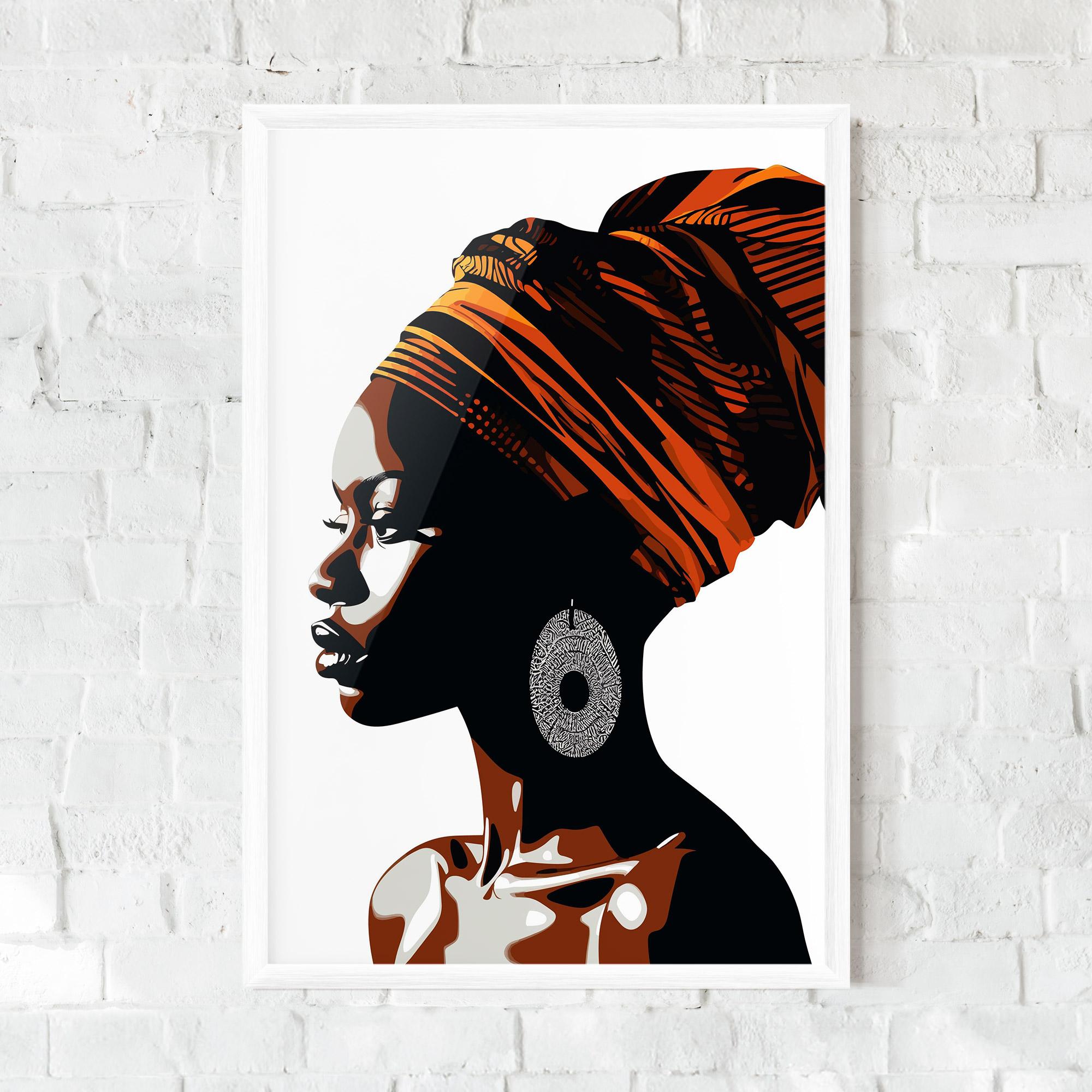 Рамкиран постер Black Pretty Woman mockup 0