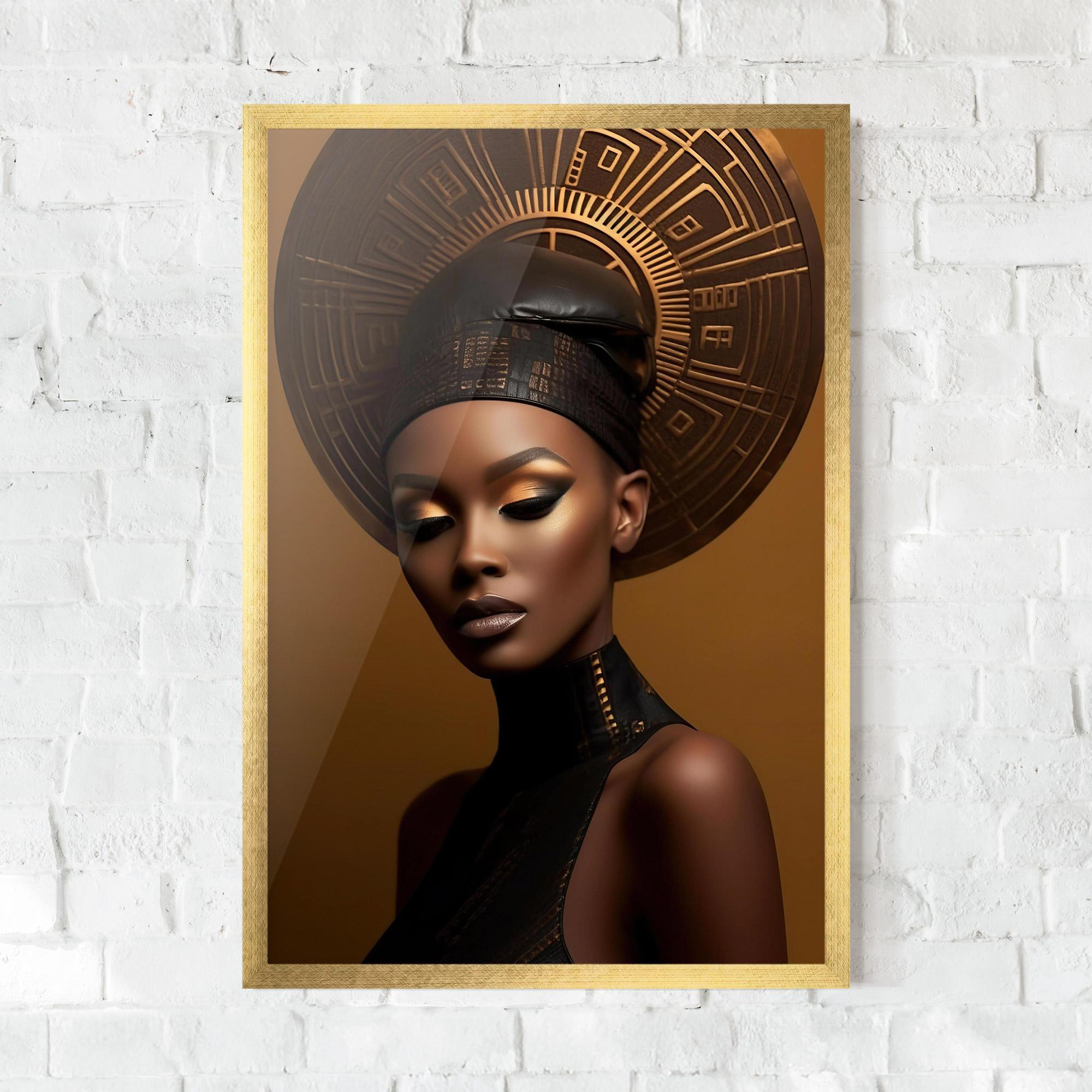 Рамкиран постер African Abstract Art mockup 0