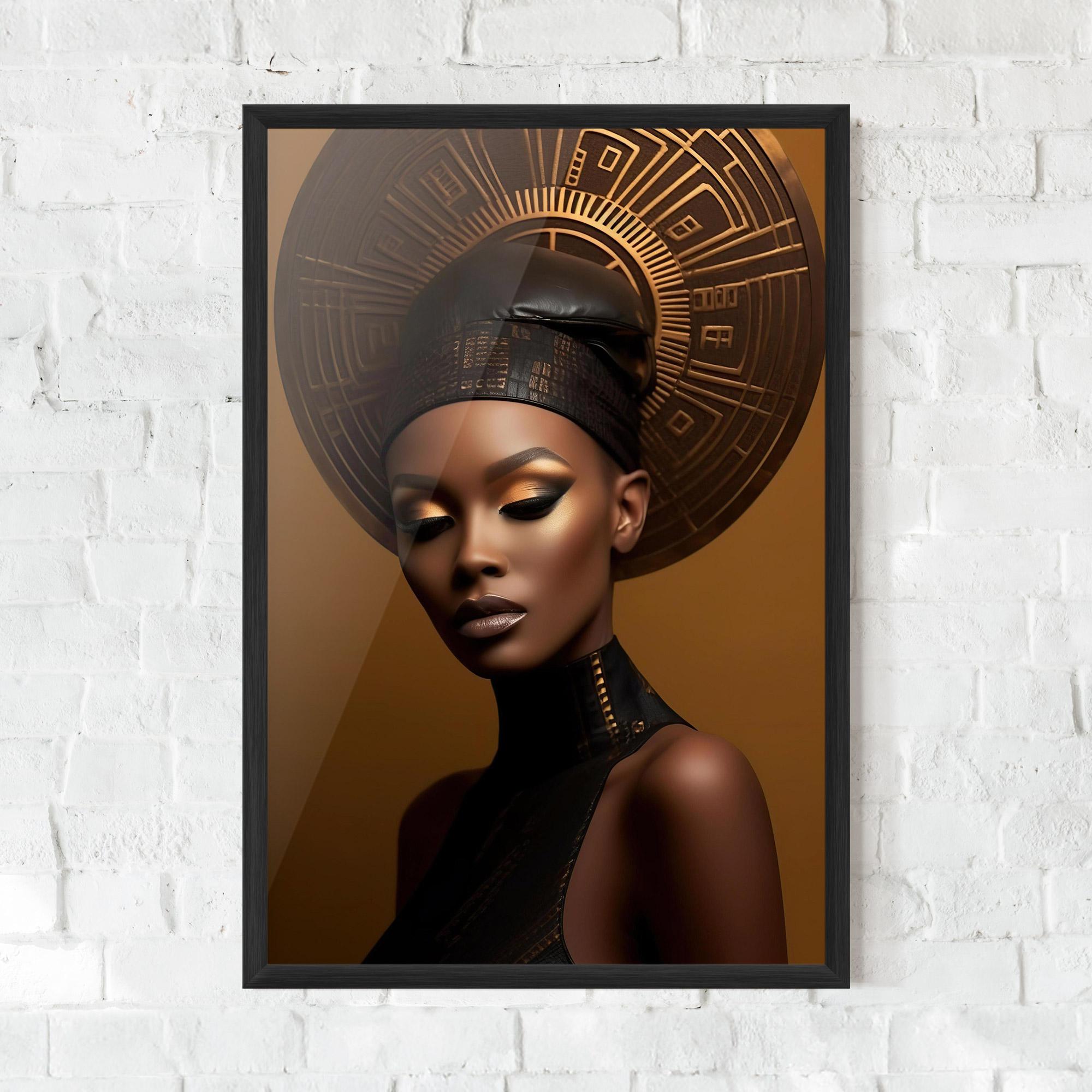 Рамкиран постер African Abstract Art mockup 0