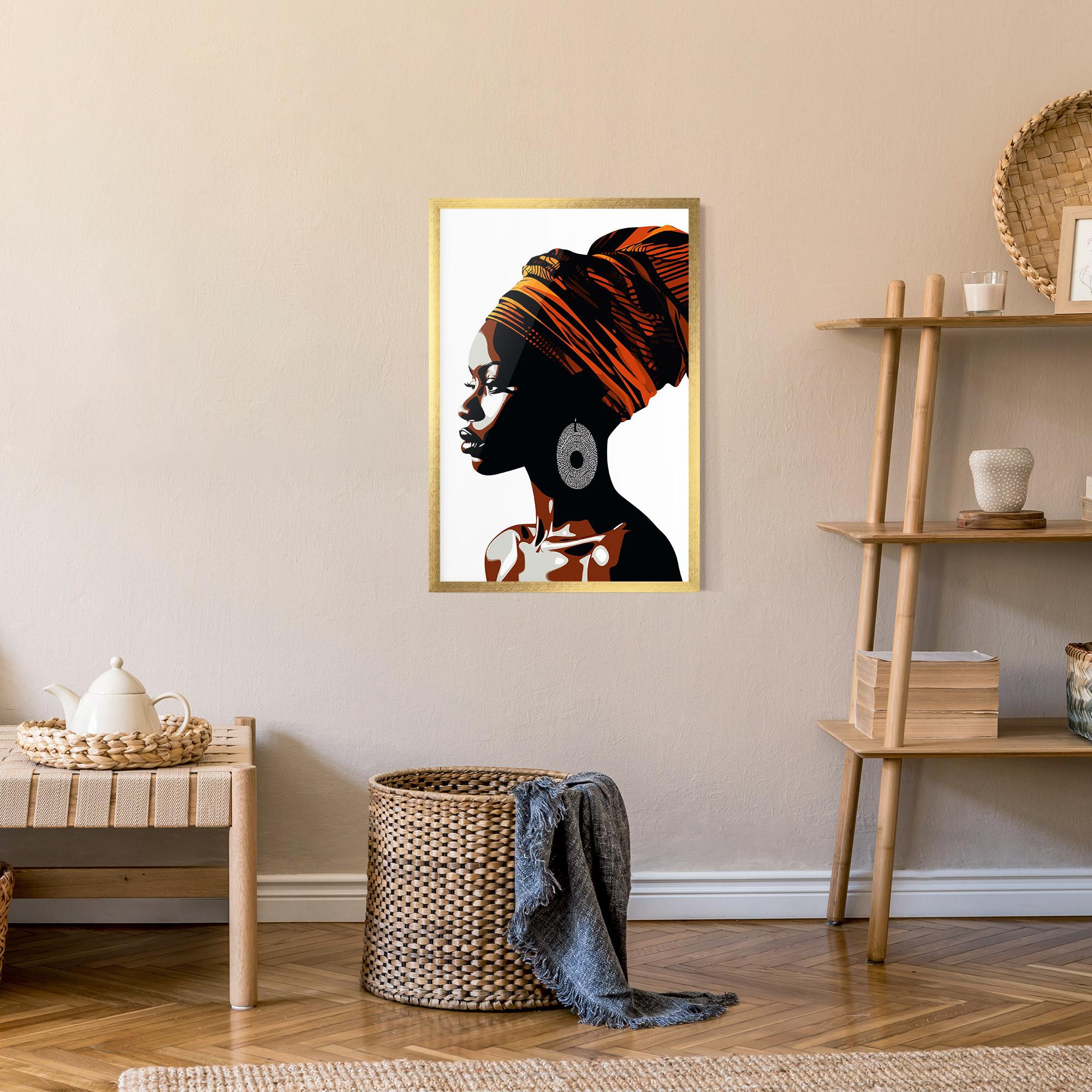 Рамкиран постер Black Pretty Woman mockup 9