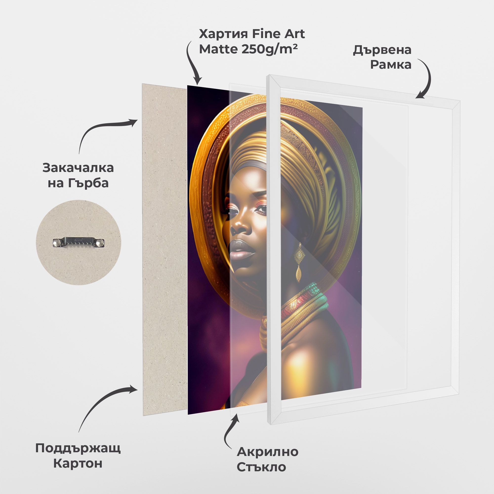 Golden Crown Woman mockup 1