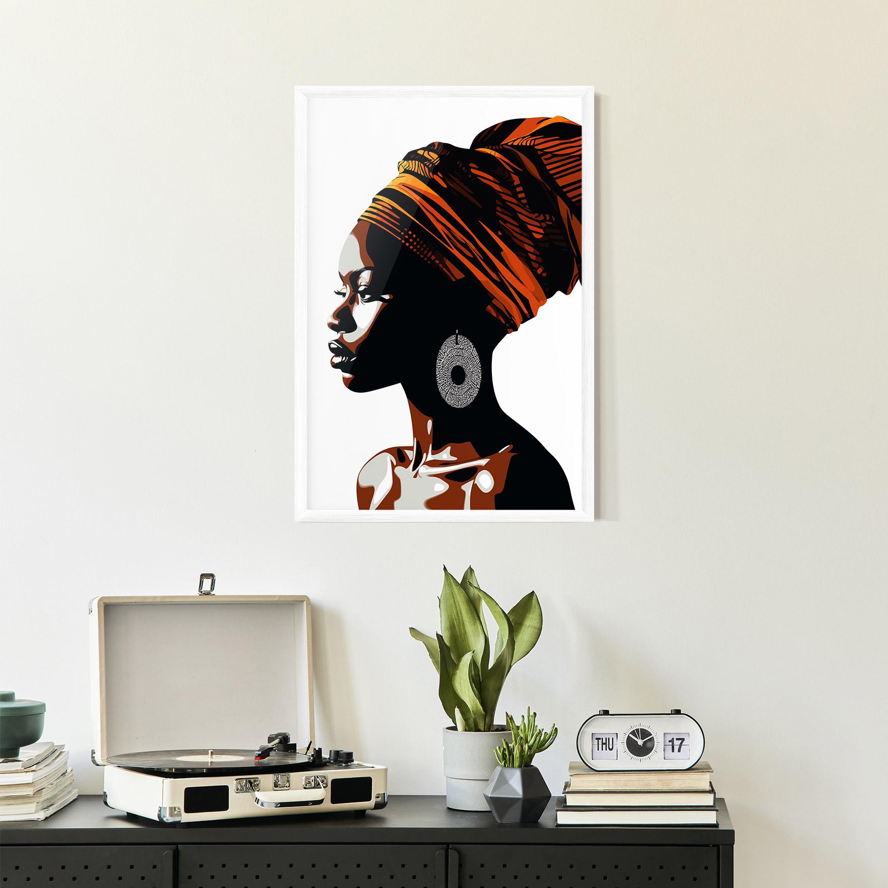 Рамкиран постер Black Pretty Woman mockup 2