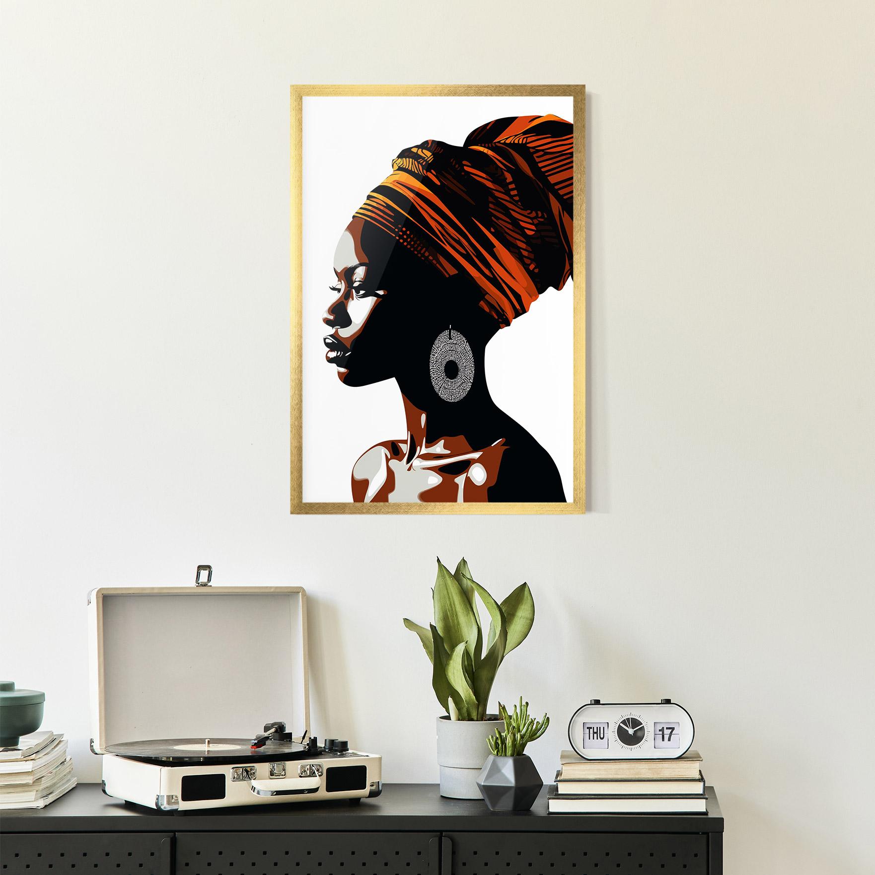 Рамкиран постер Black Pretty Woman mockup 2