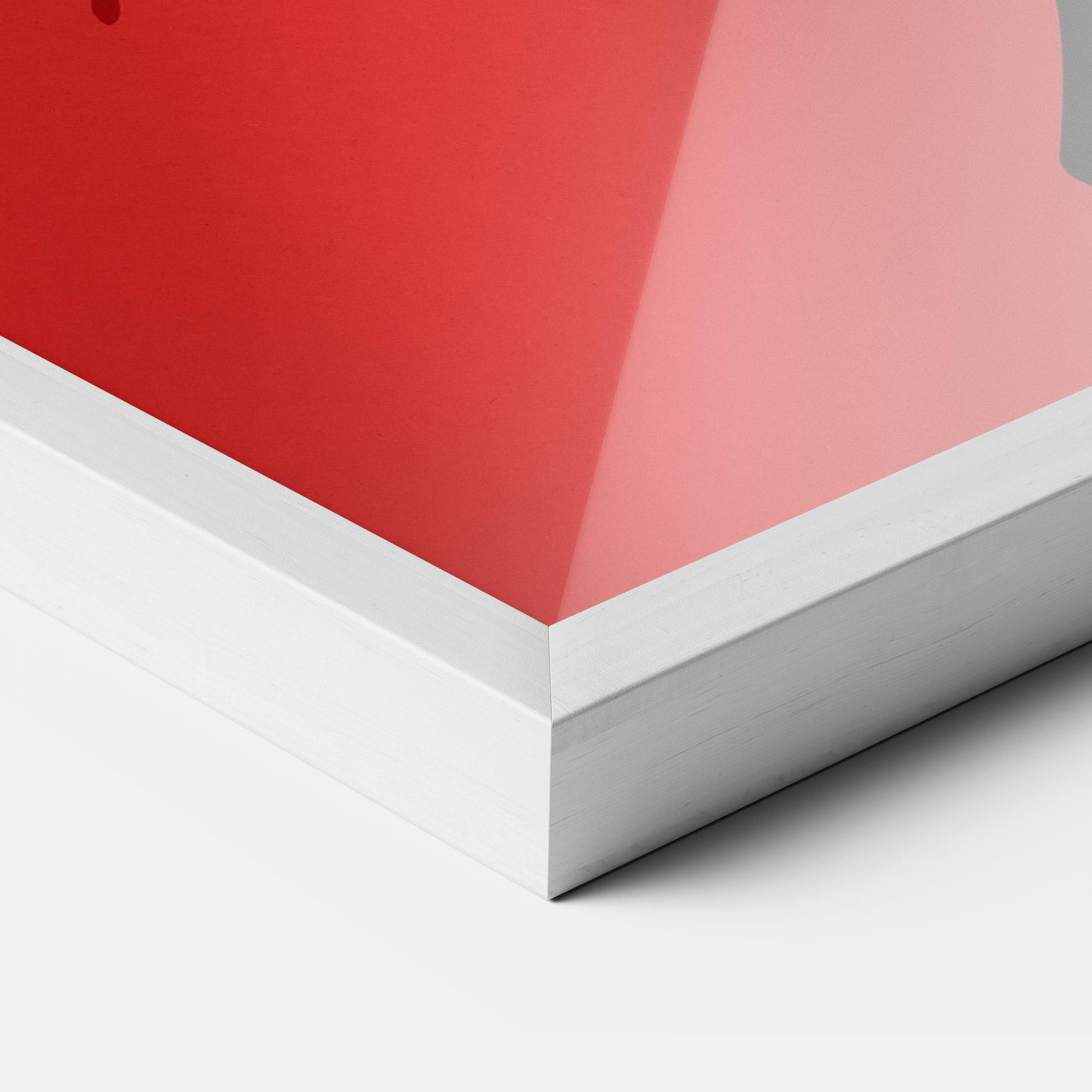 Рамкиран постер African Red Flower mockup 3