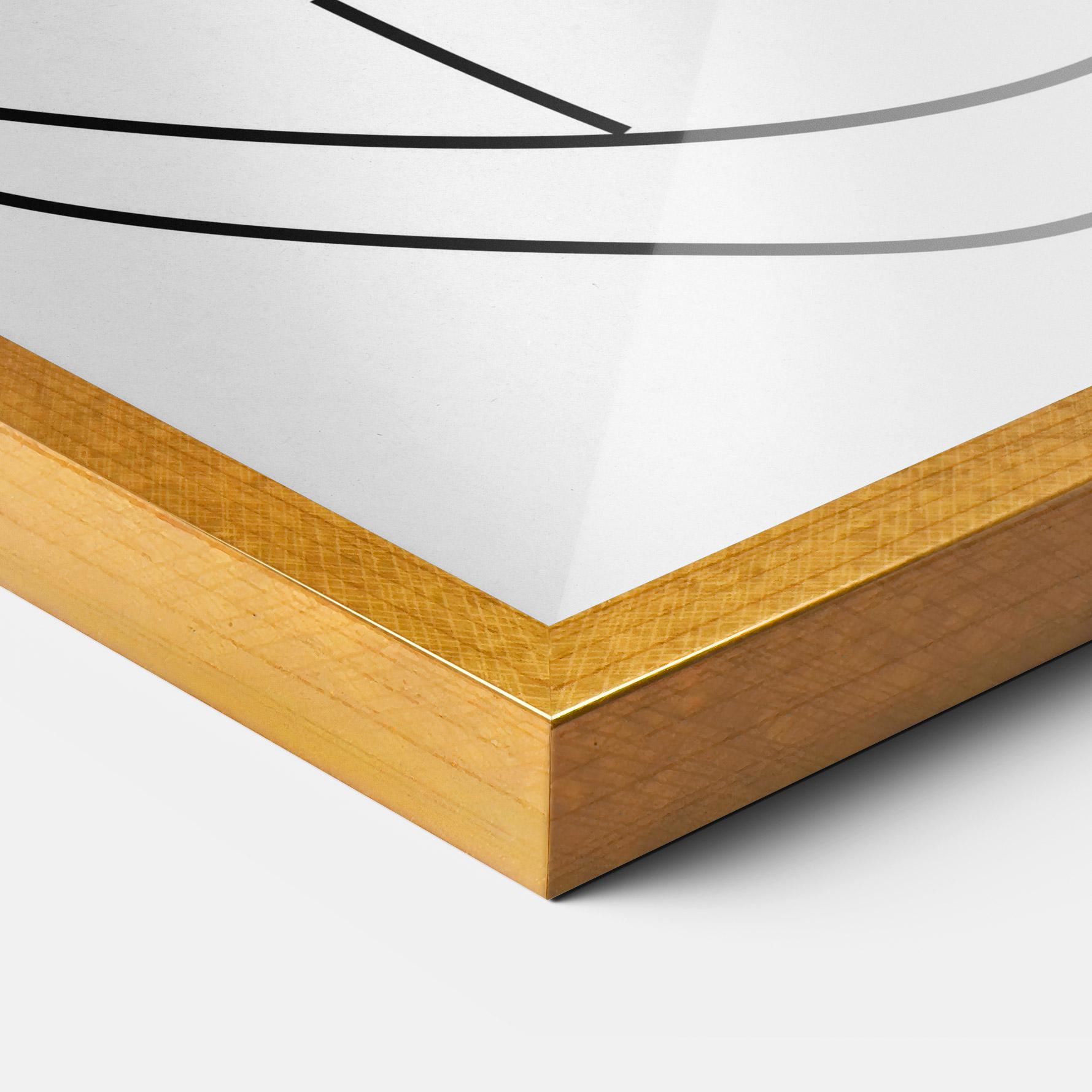 Рамкиран постер Black Line African mockup 3