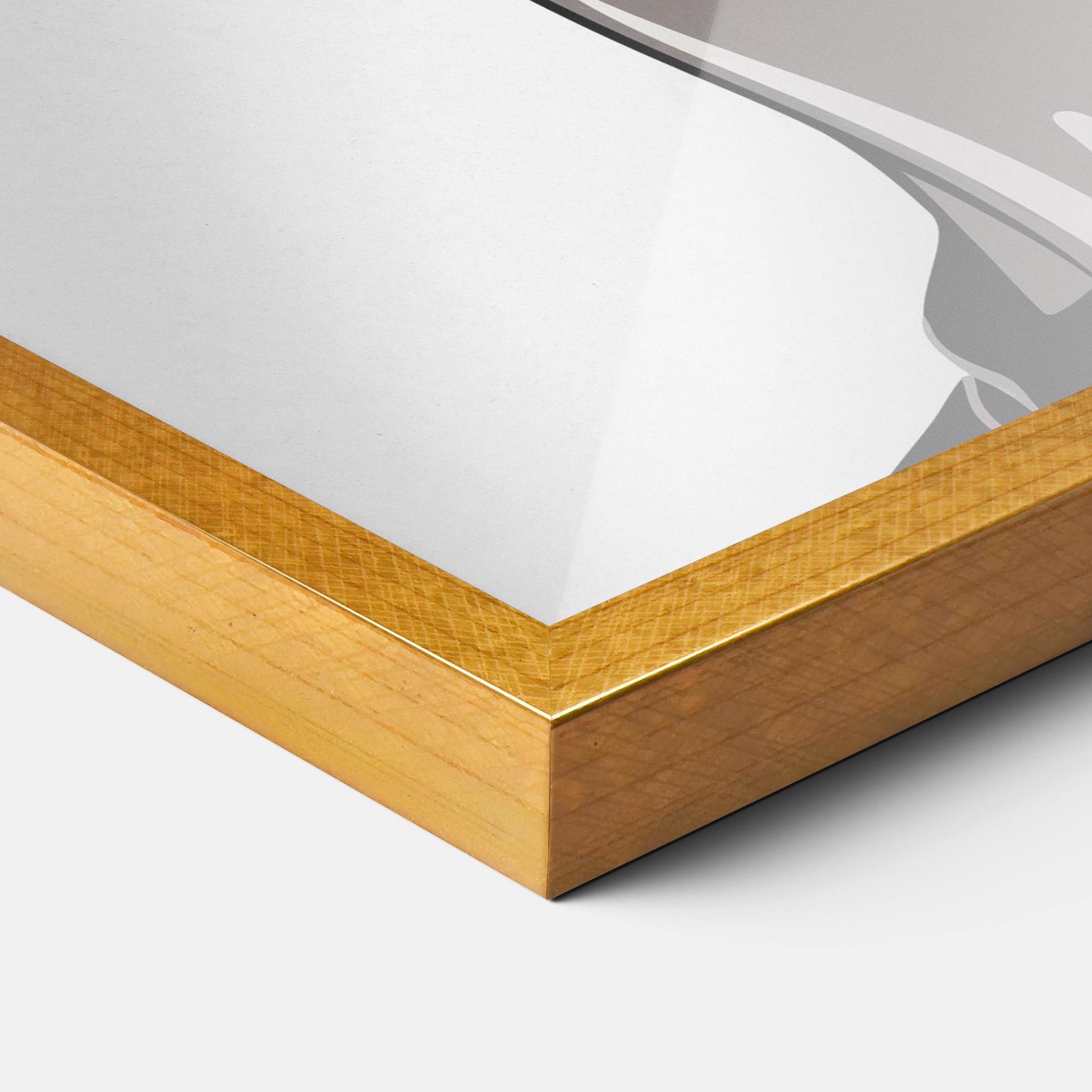 Рамкиран постер Brown Skin Woman mockup 3