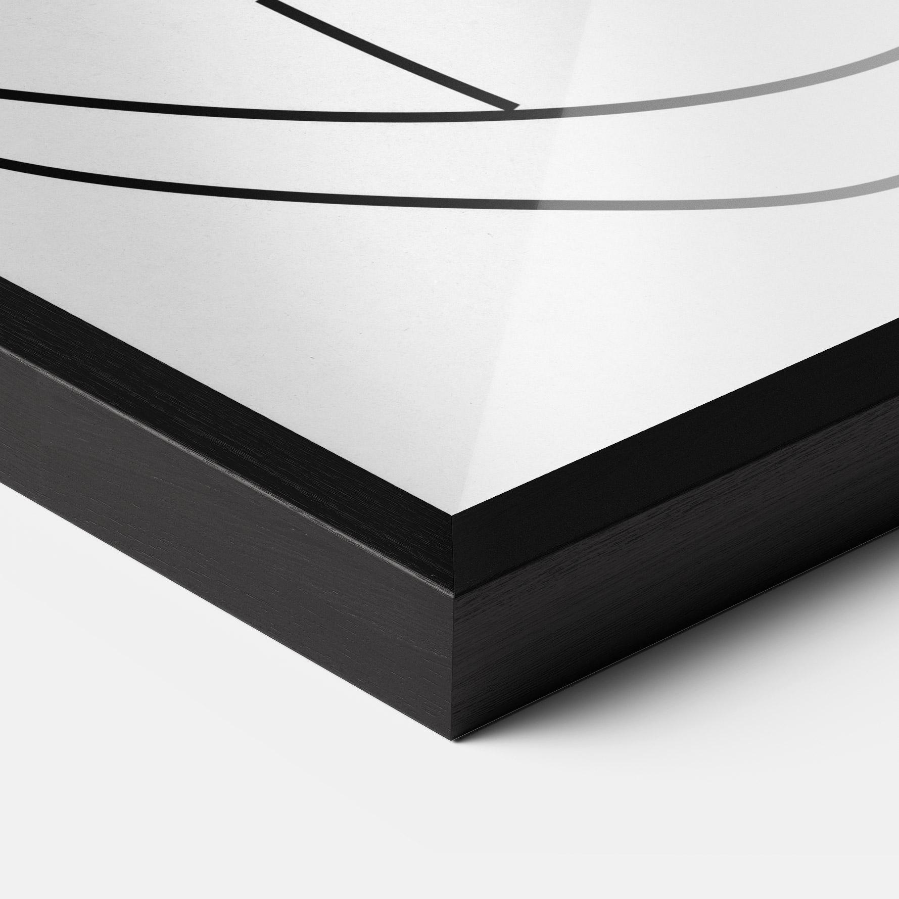 Рамкиран постер Black Line African mockup 3