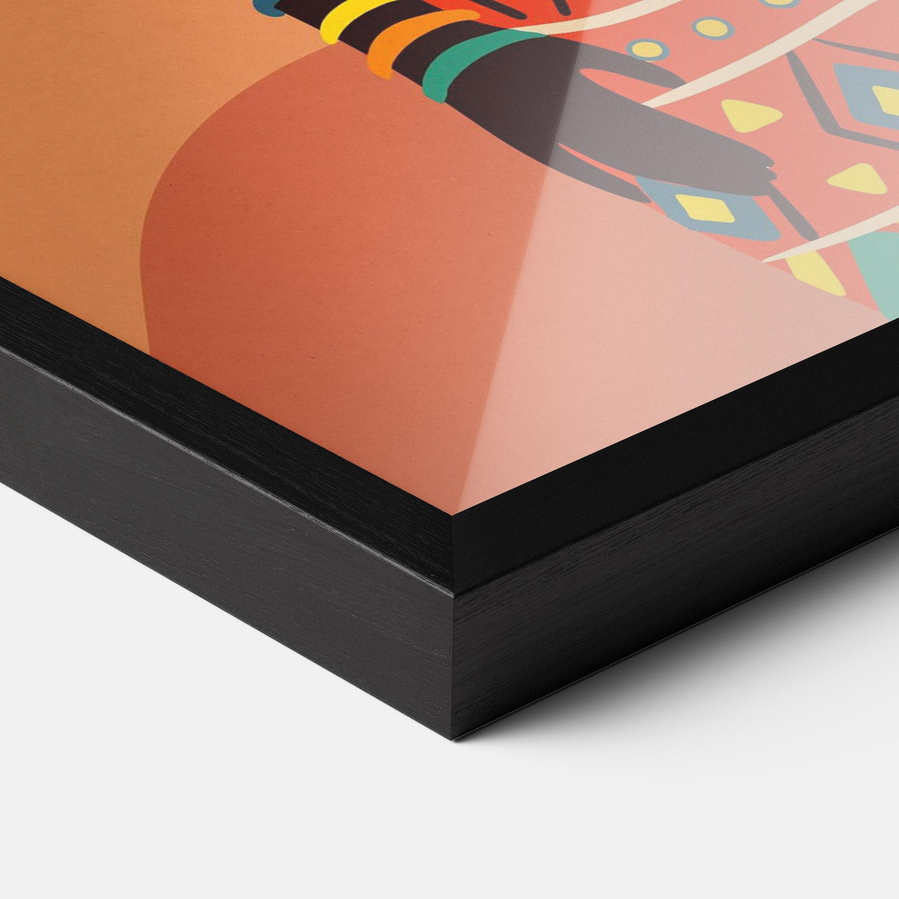 Рамкиран постер Ethnic African Color mockup 3