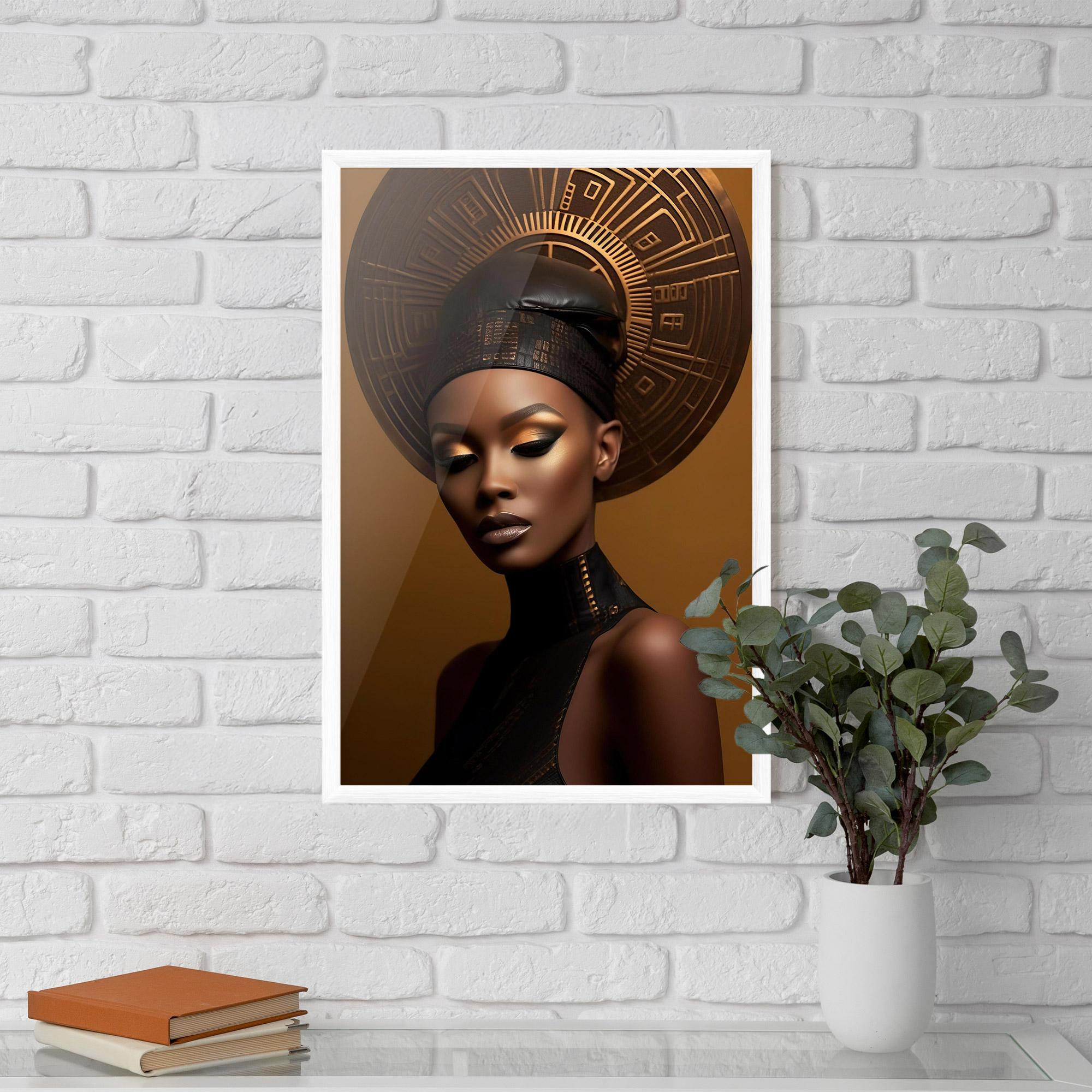 Рамкиран постер African Abstract Art mockup 5