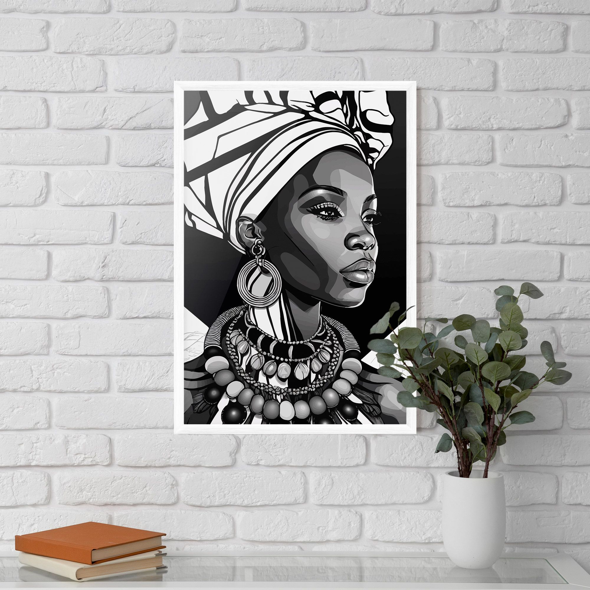 Black White African mockup 5