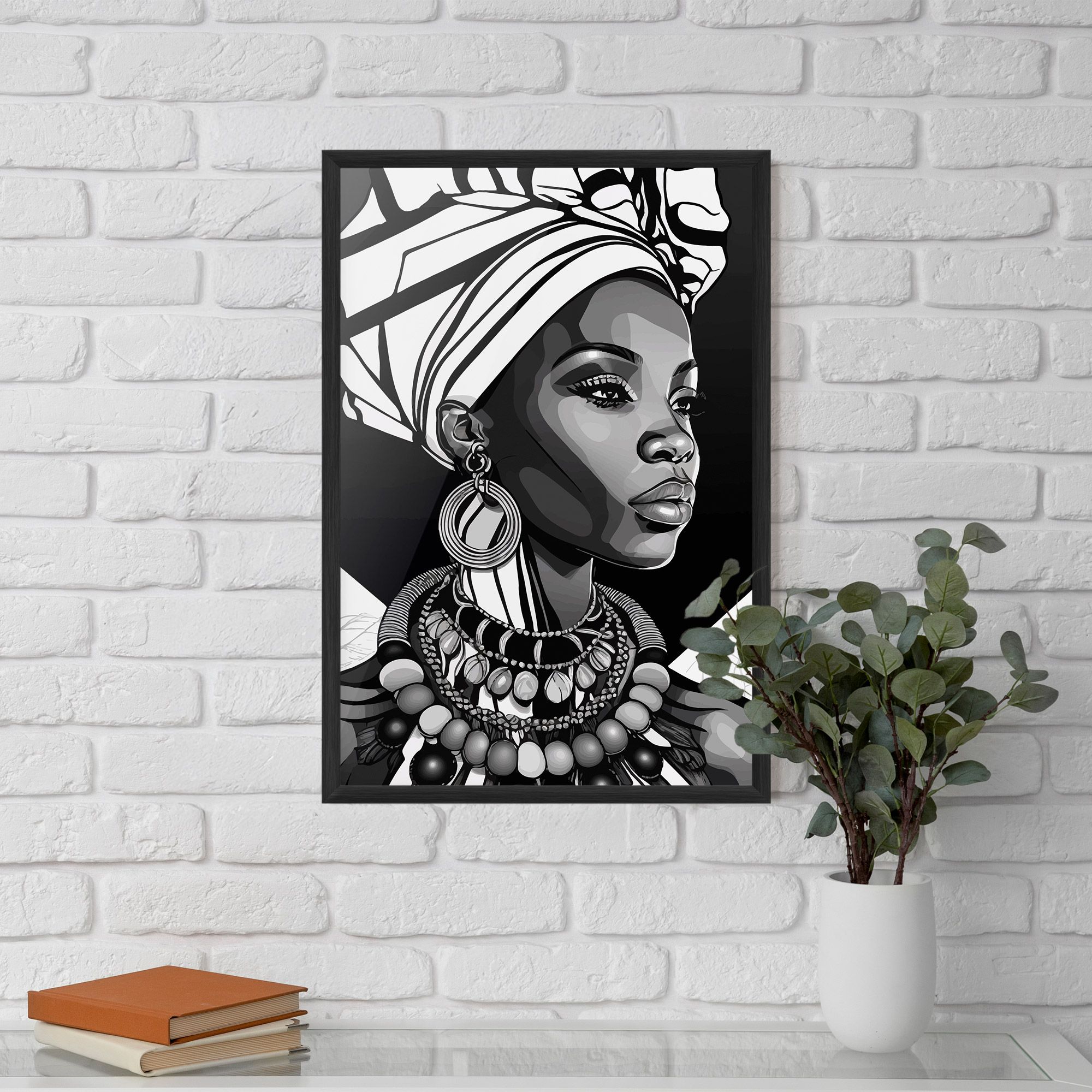 Black White African mockup 5