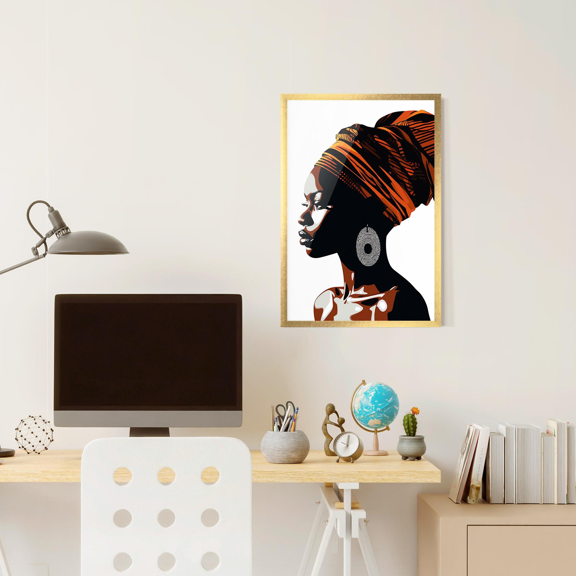 Рамкиран постер Black Pretty Woman mockup 6