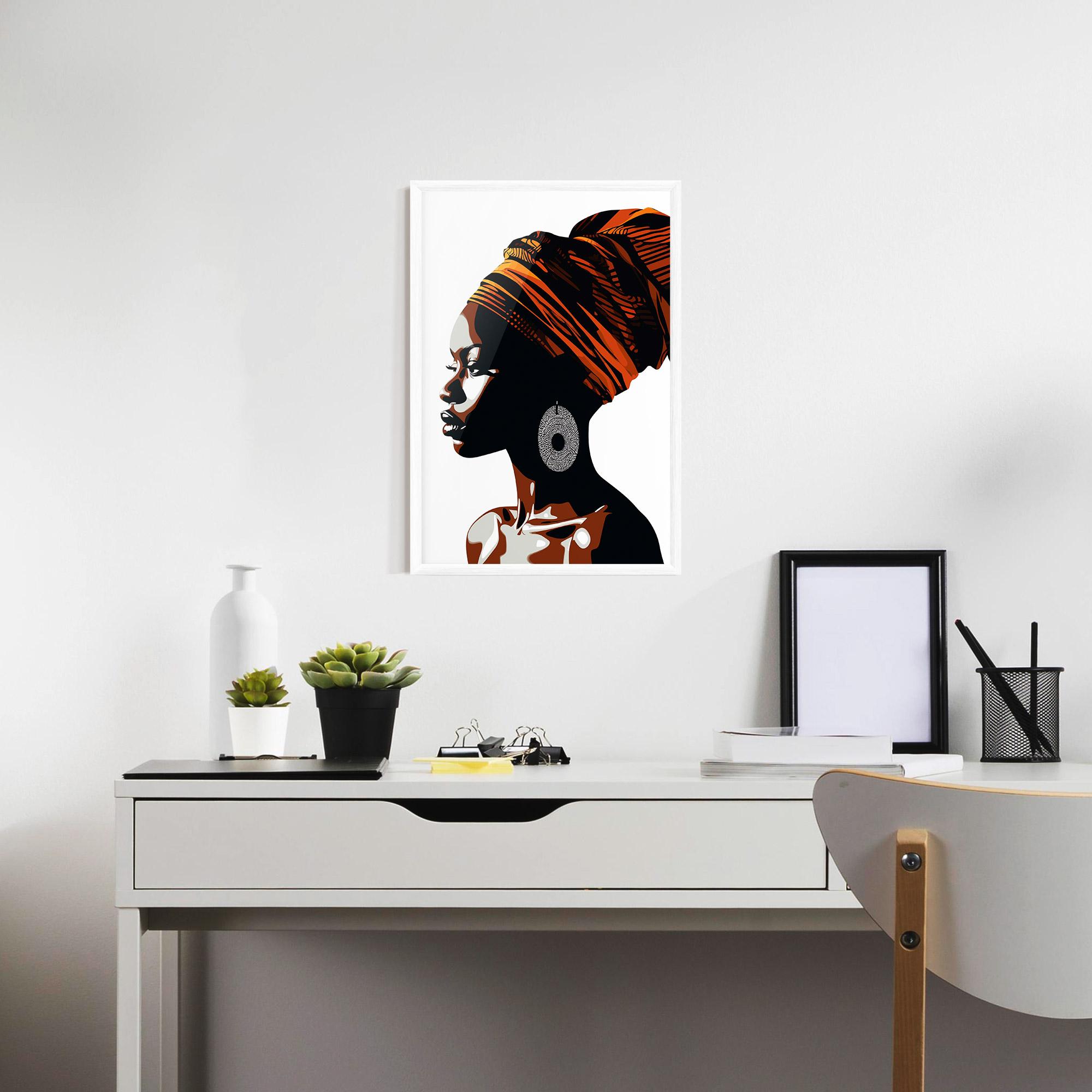 Рамкиран постер Black Pretty Woman mockup 7