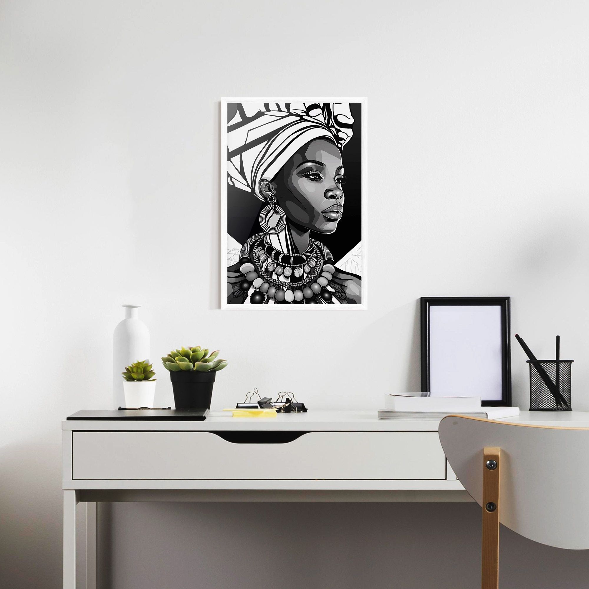 Black White African mockup 7