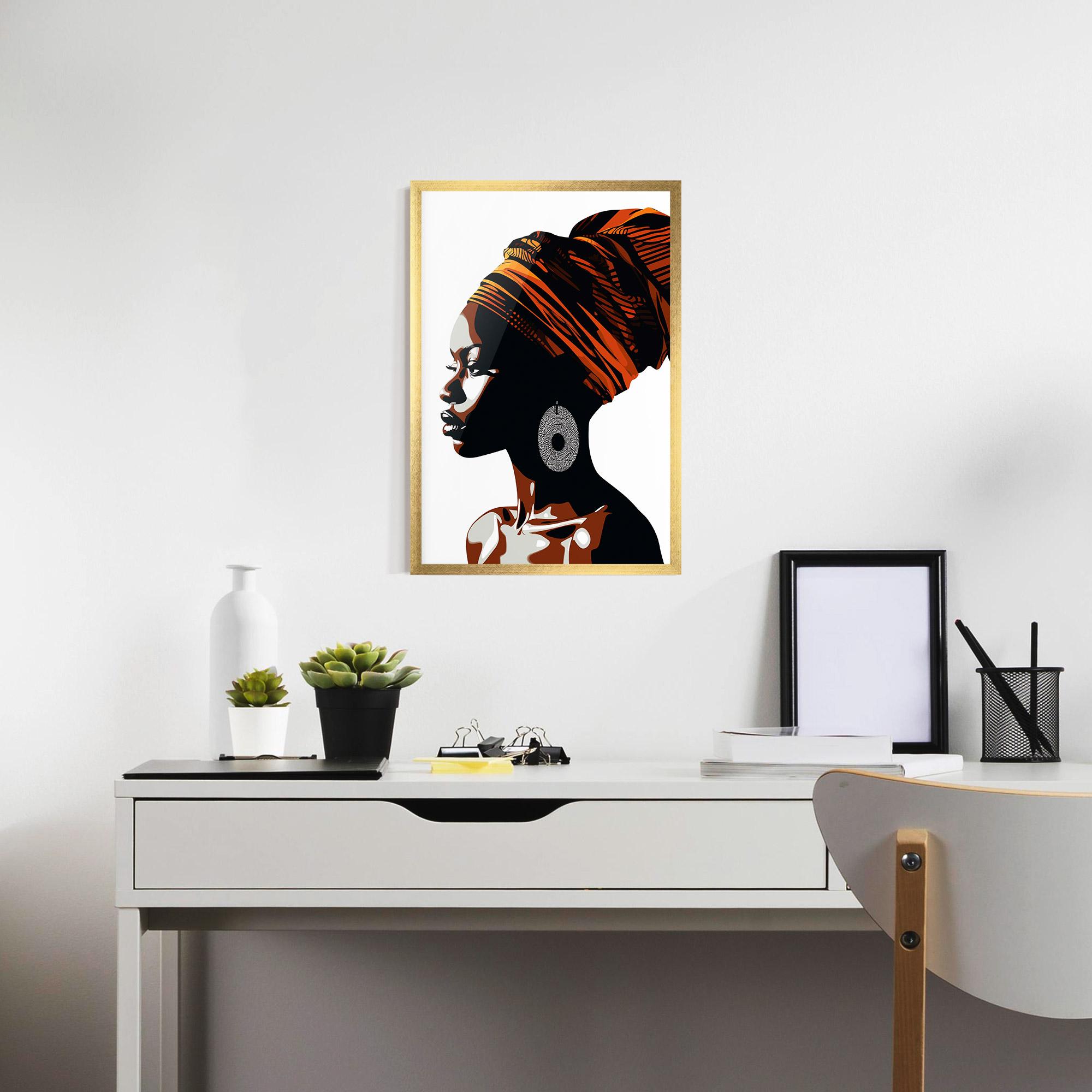 Рамкиран постер Black Pretty Woman mockup 7