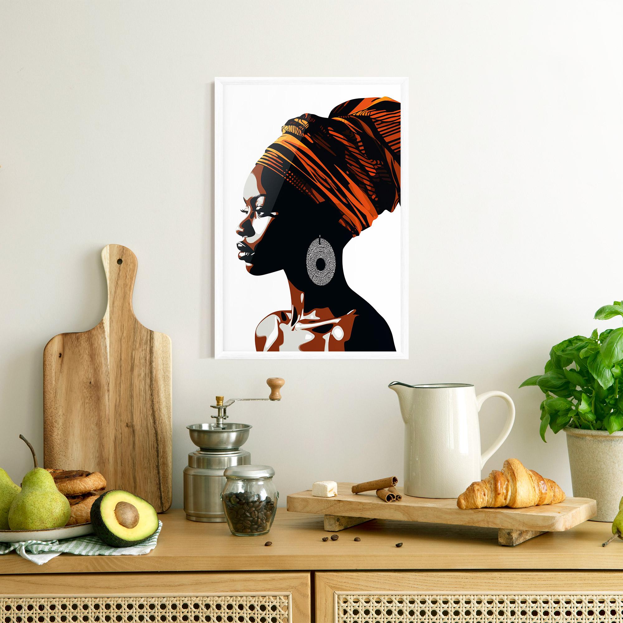 Рамкиран постер Black Pretty Woman mockup 8