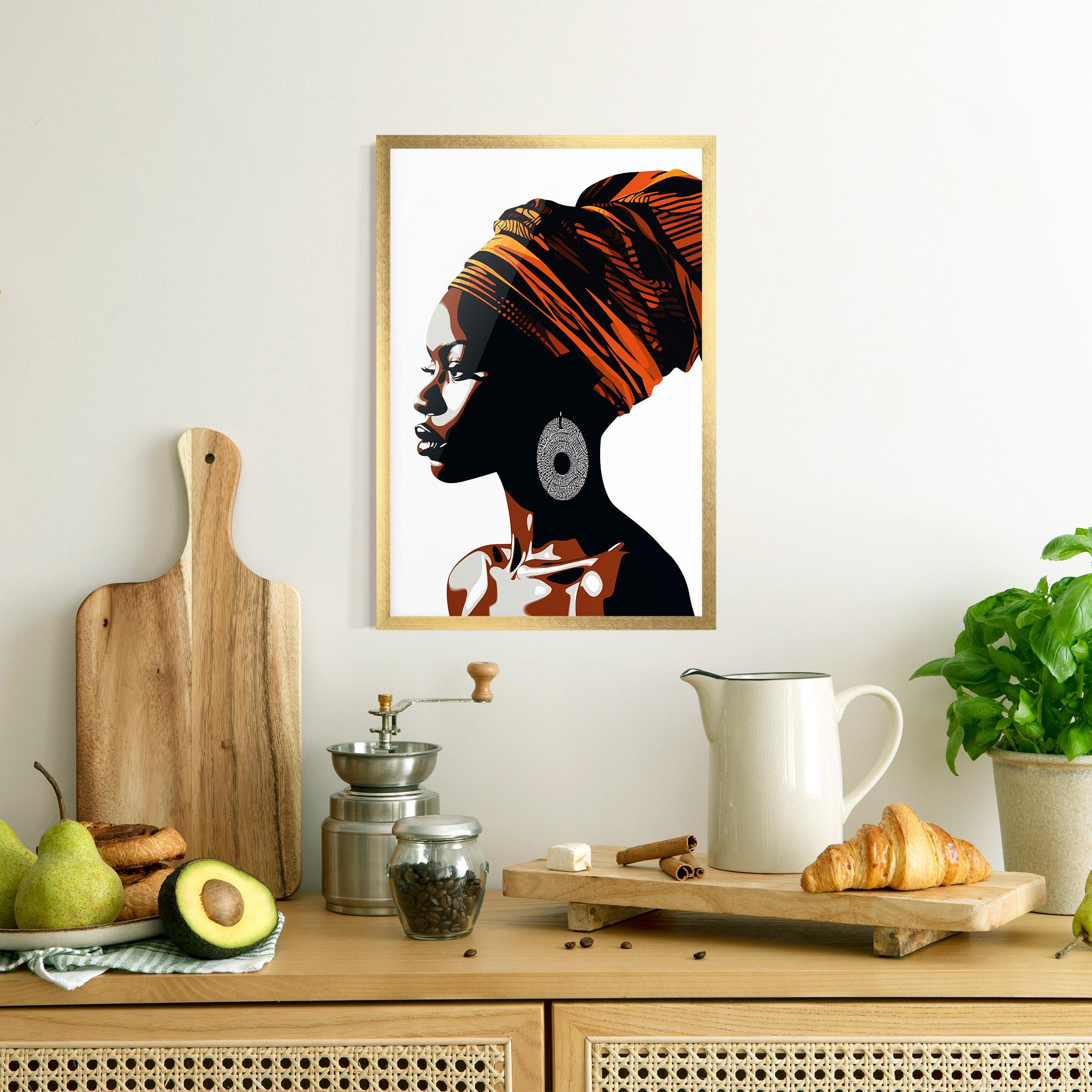 Рамкиран постер Black Pretty Woman mockup 8