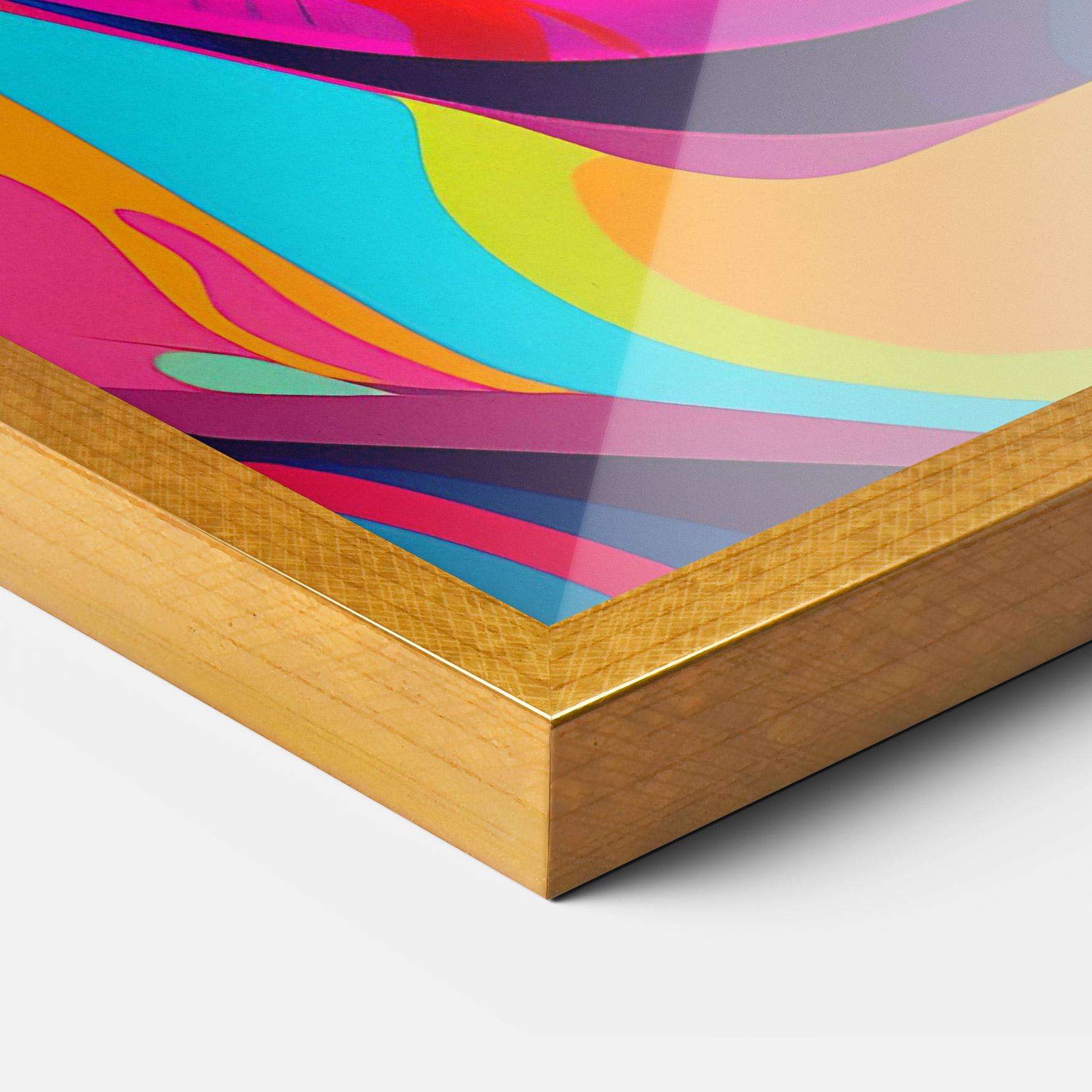 Рамкиран постер Pop Art Mouth mockup 3