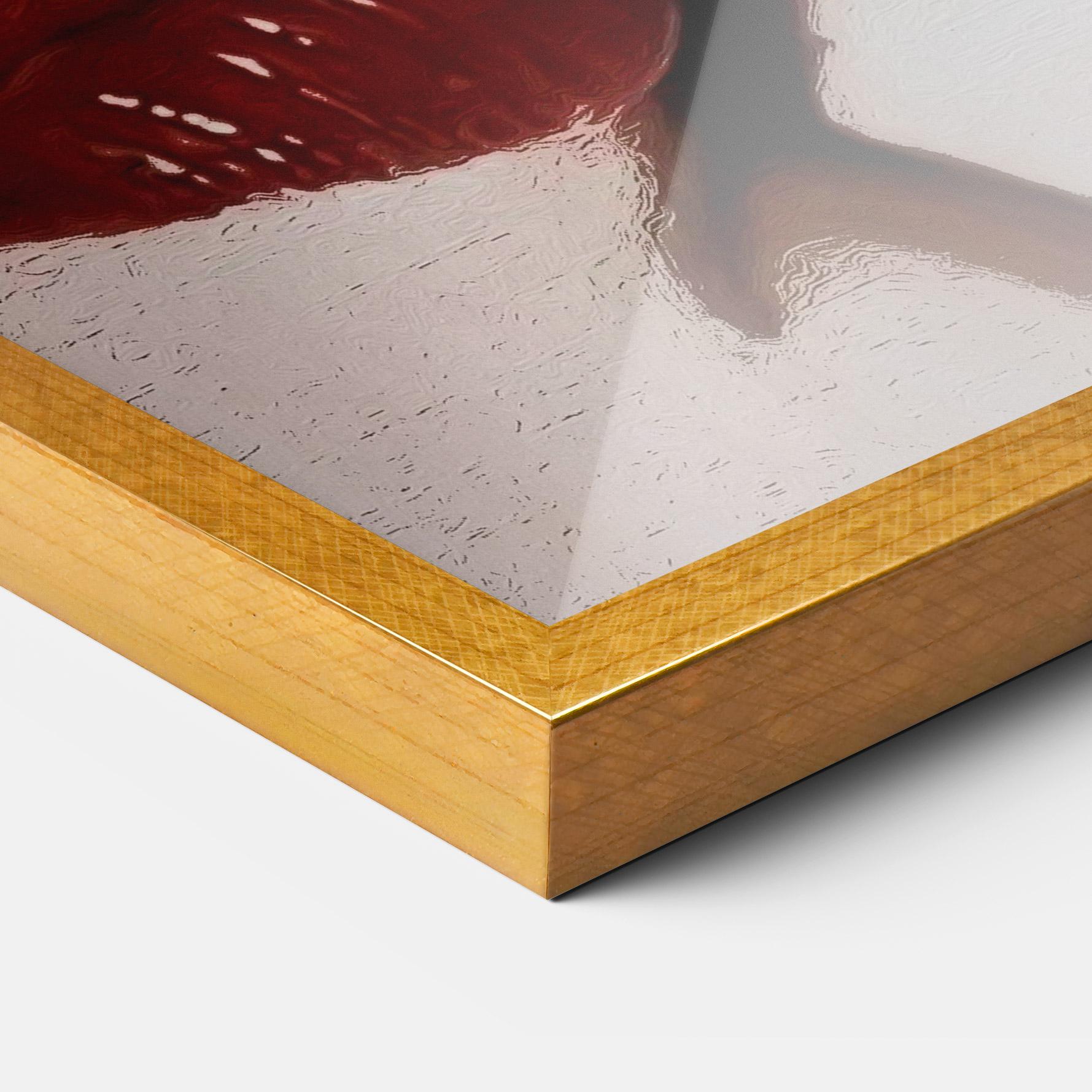 Рамкиран постер Tree Red Lips mockup 3