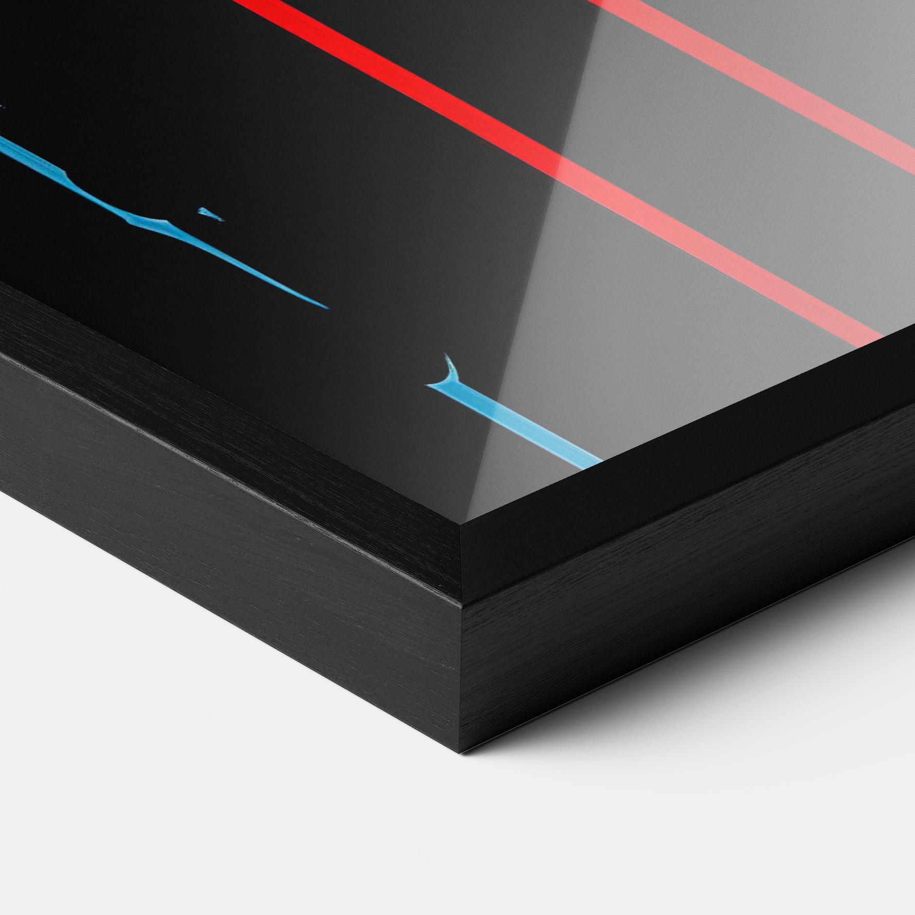 Рамкиран постер Red Lipstick Flowing mockup 3