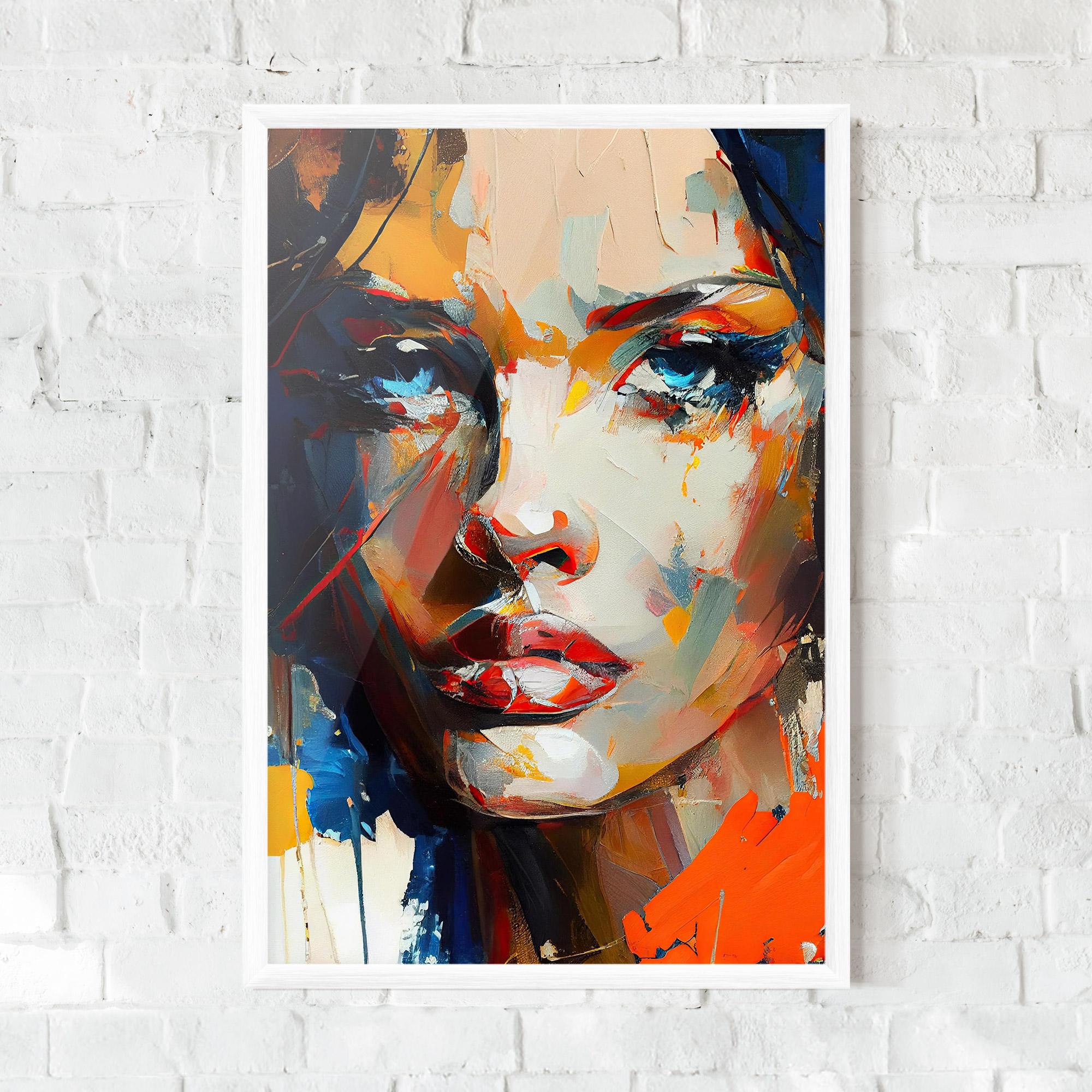 Рамкиран постер Beautiful Brunette Woman mockup 0