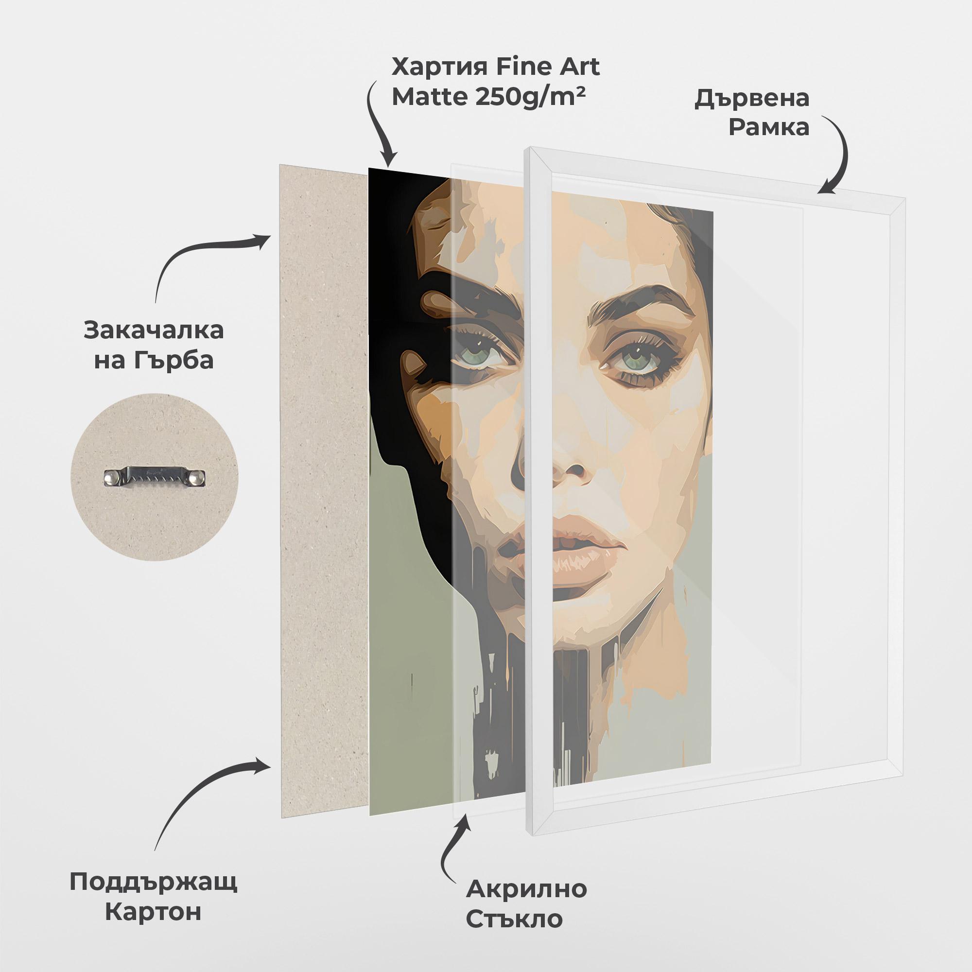 Рамкиран постер Apologetic Face mockup 1