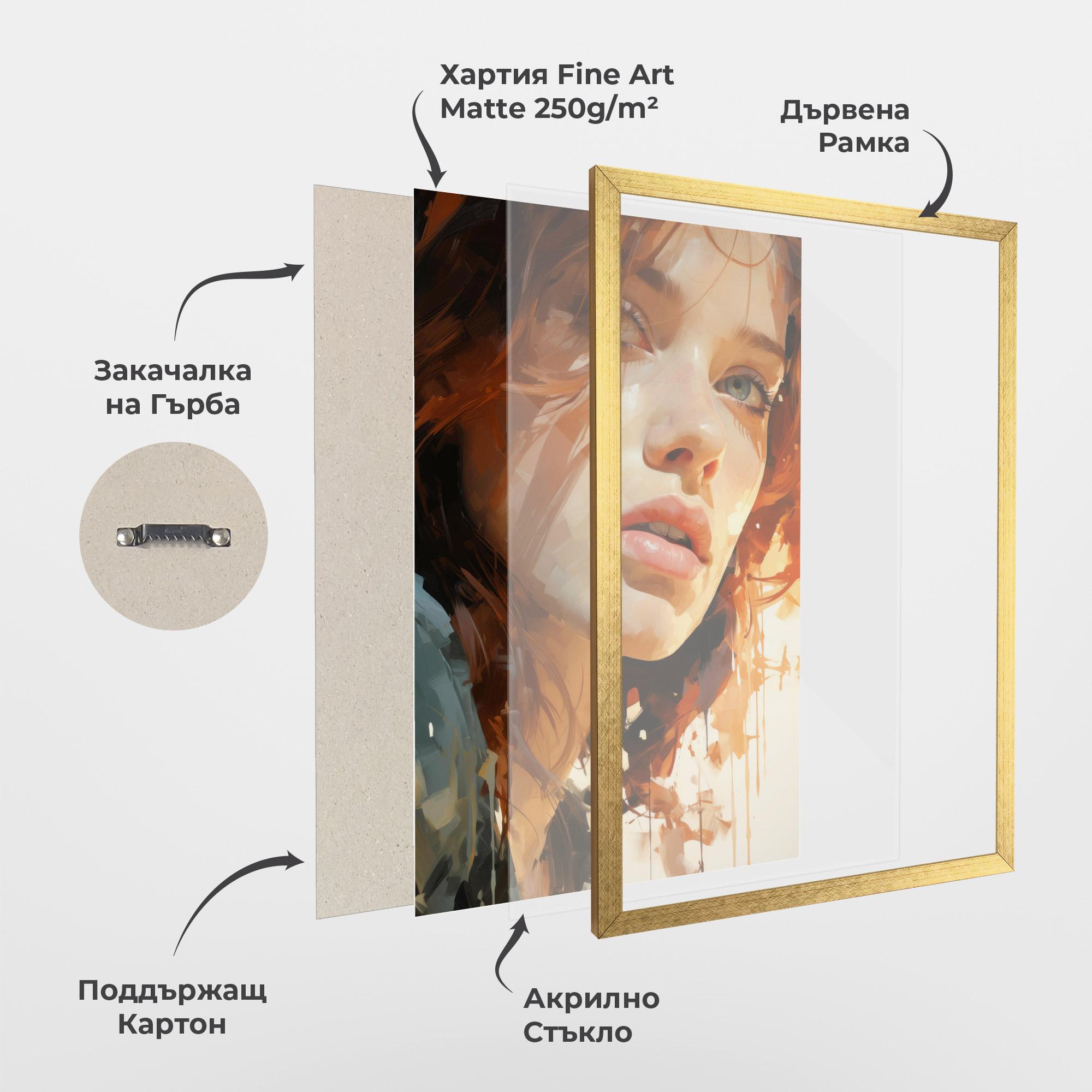 Рамкиран постер Pretty Woman Portrait mockup 1